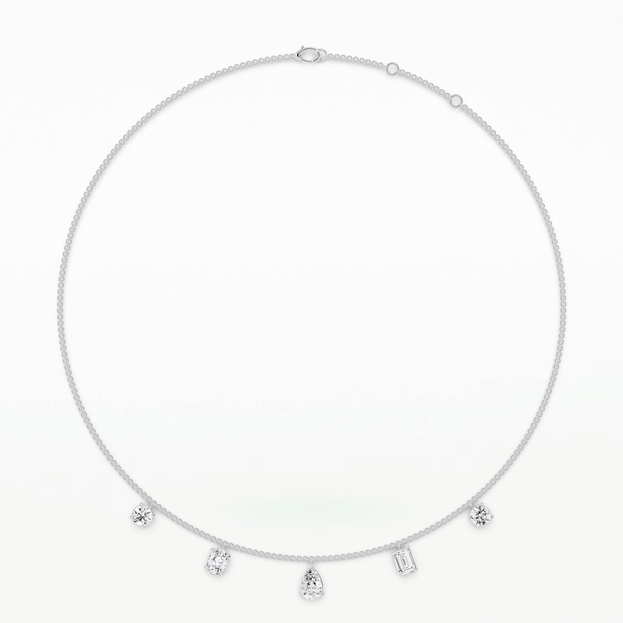 Dew Drops Fleur Necklace-Multi Stone