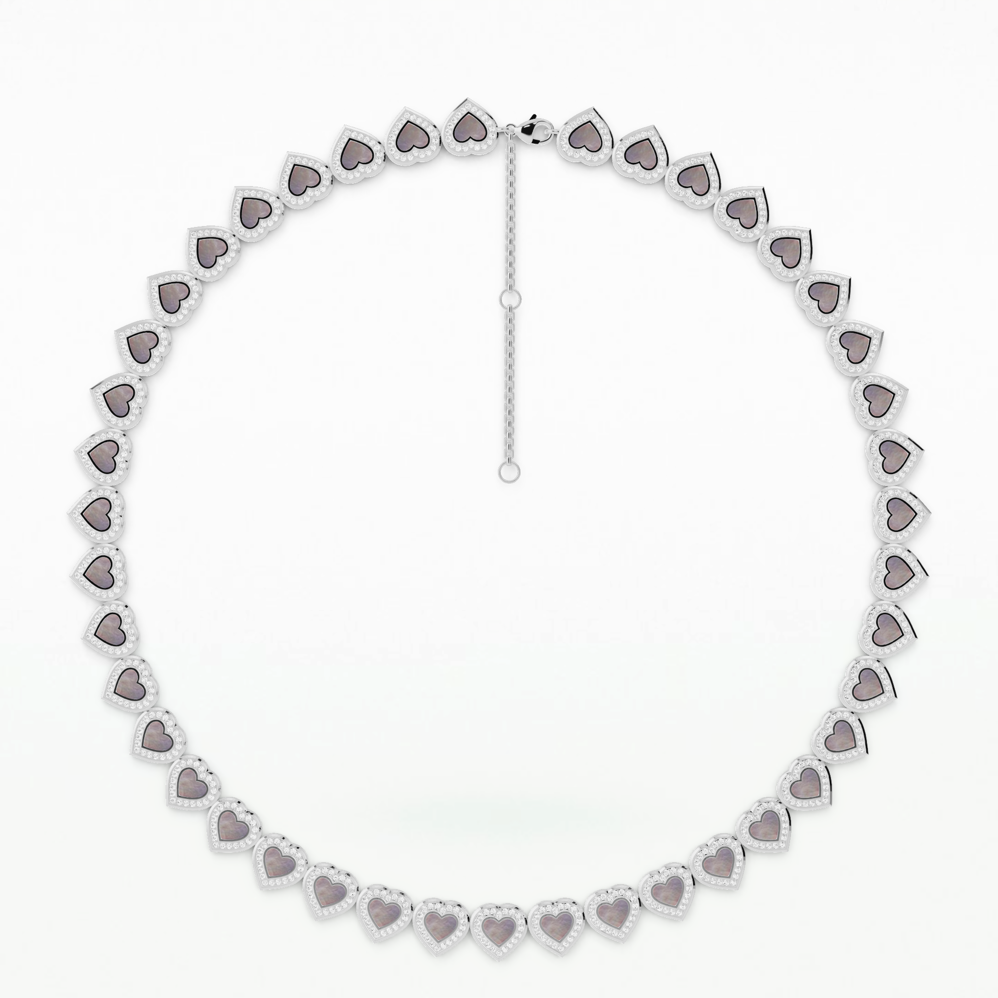 Maryam Ghorban Dancing Hearts Necklace-Heart