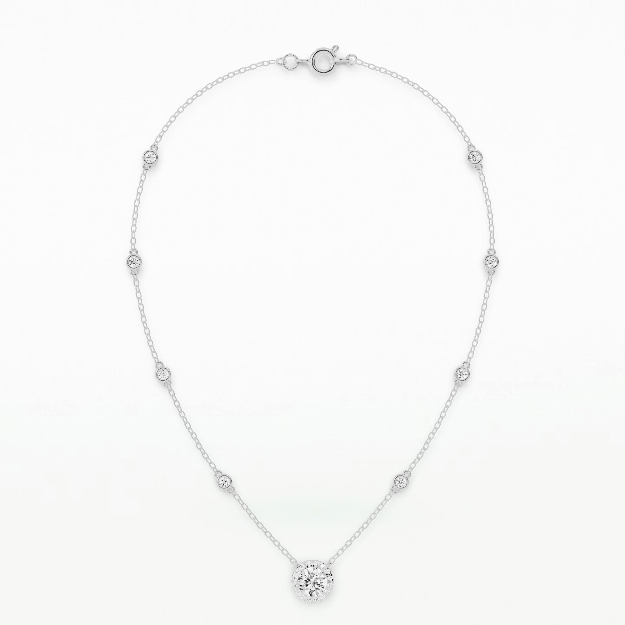 Halo Elegant Fashion Necklace-Round