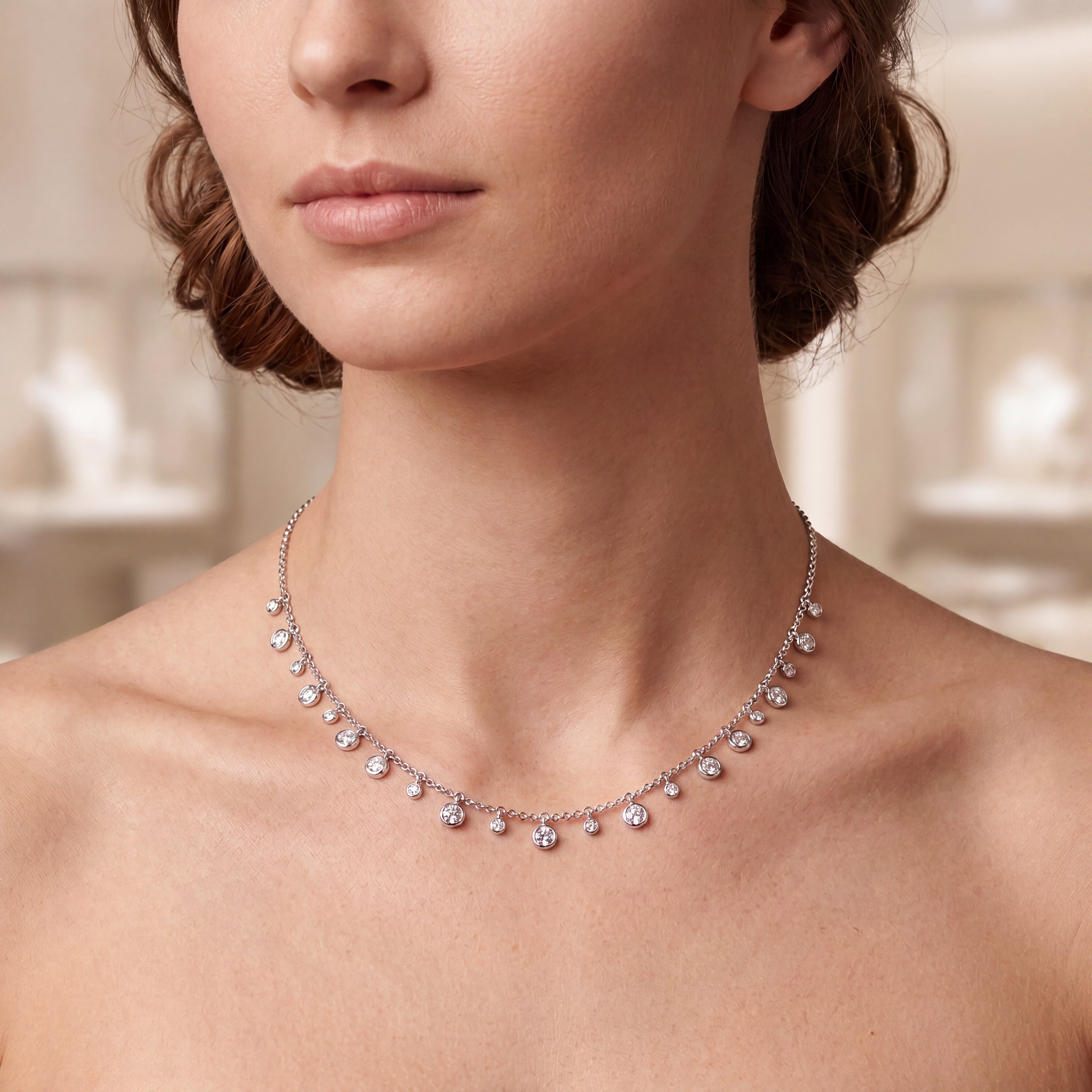 Station Necklace-Round