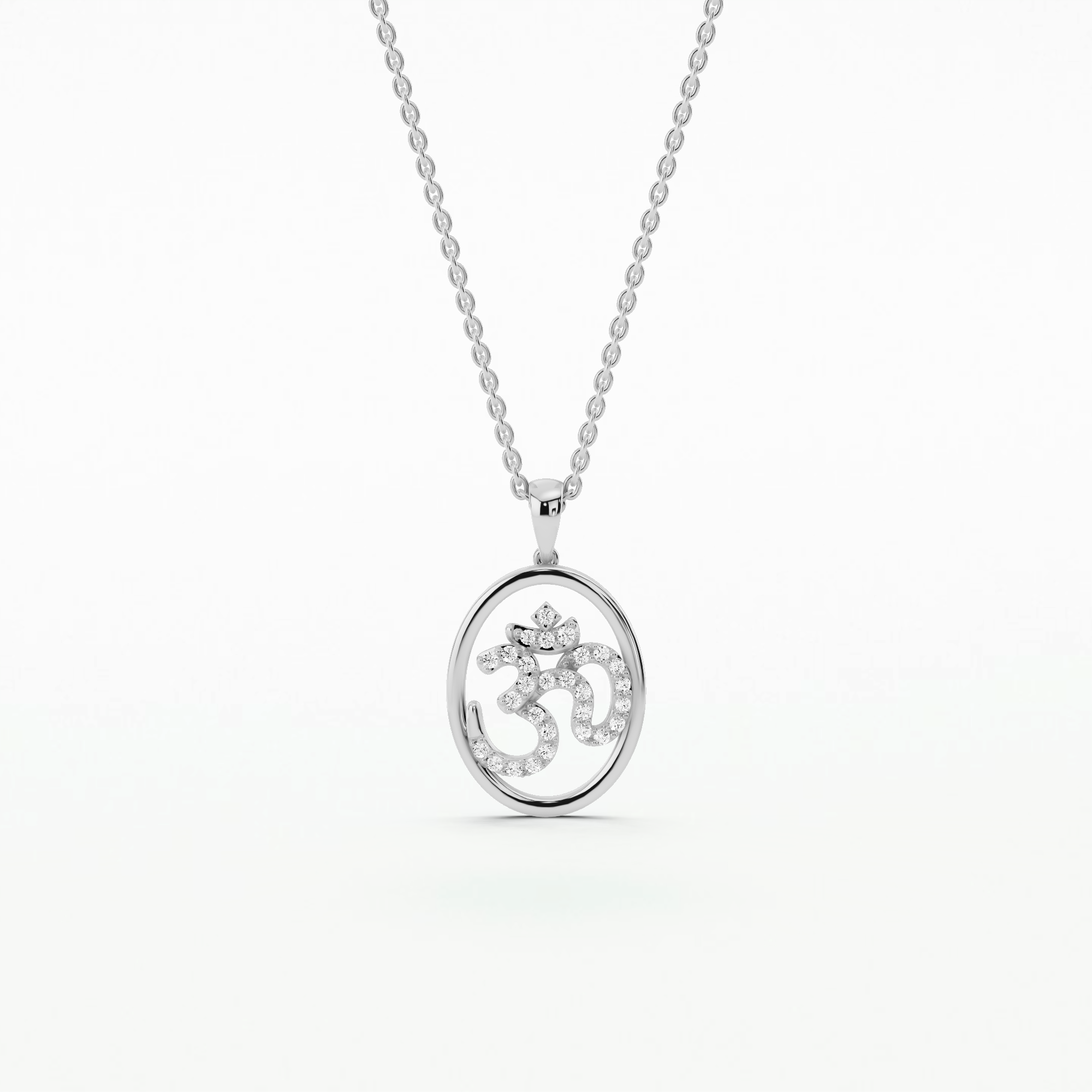 Blessings of Om Pendant-Round