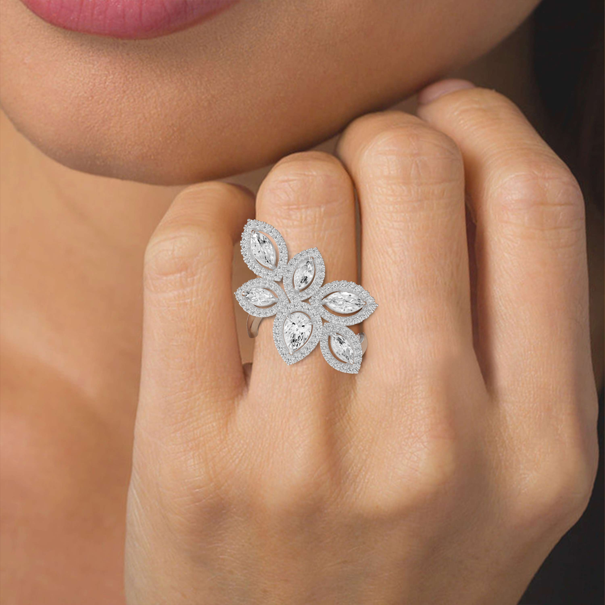 The Liana Ring-Multi Stone