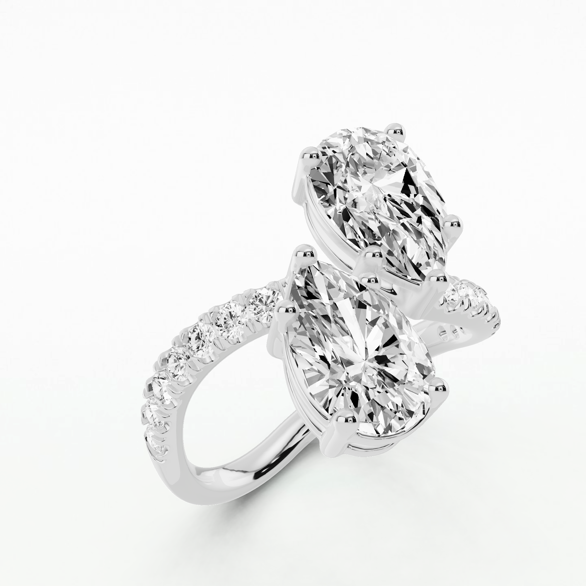 Studded Detour Ring-Pear