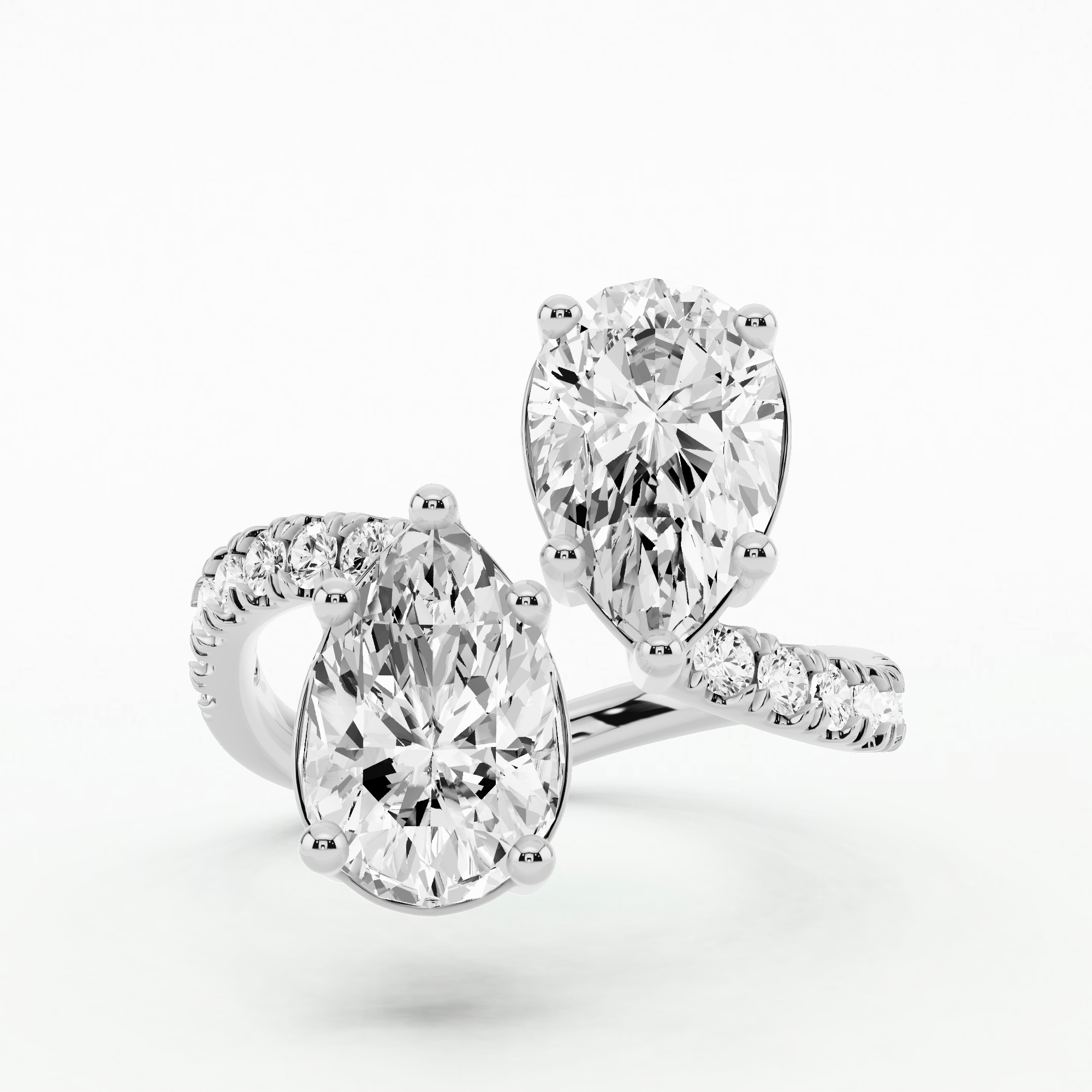 Studded Detour Ring-Pear