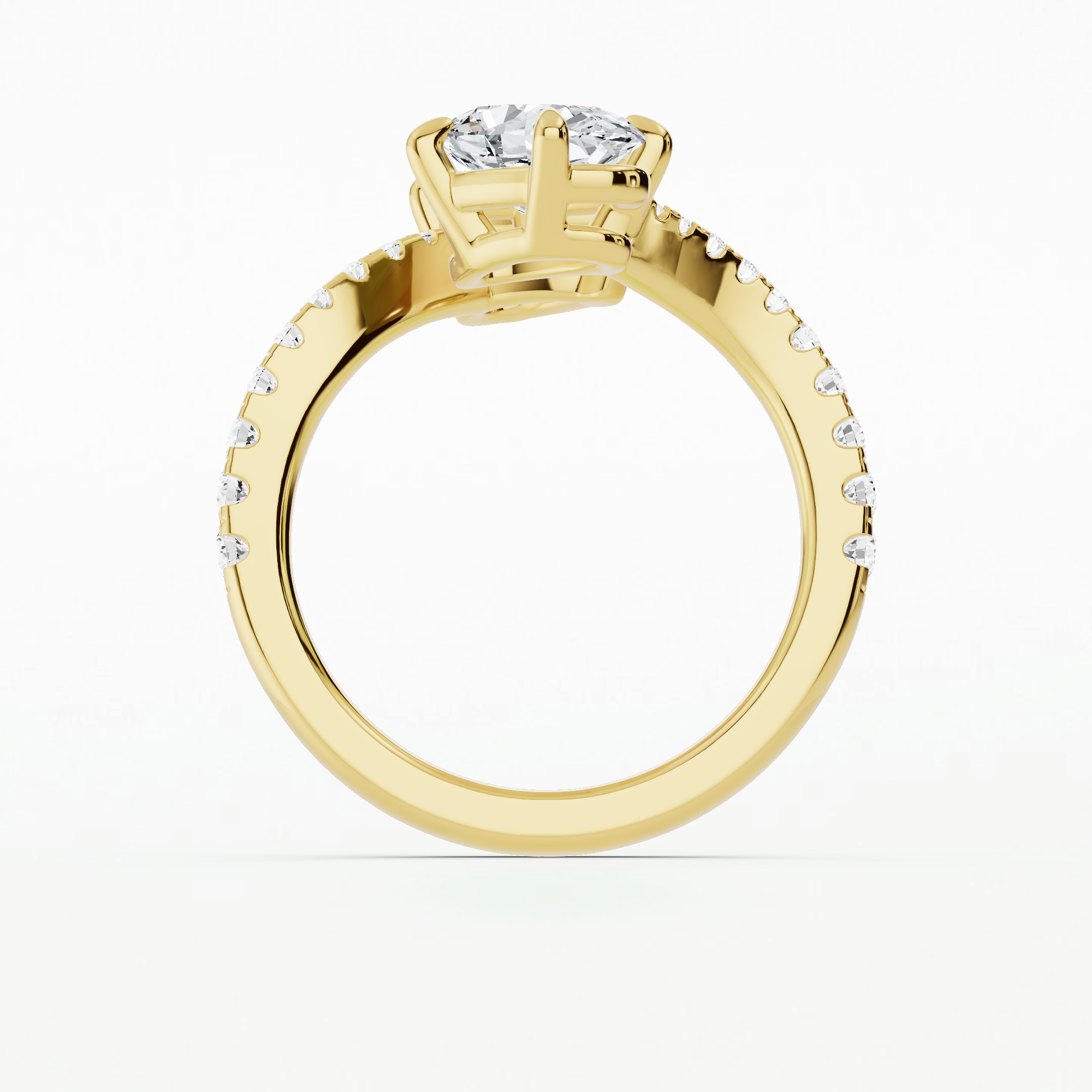 U&I Studded Shank Fashion Ring-Multi Stone