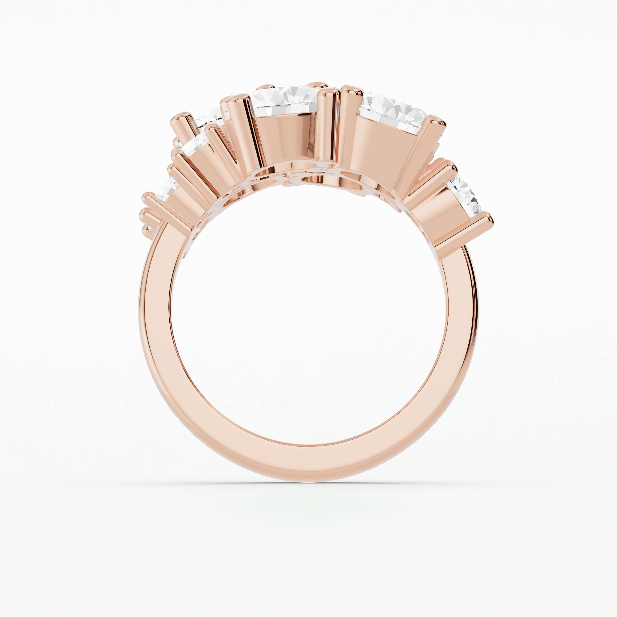 Viola Corsage Fashion Ring-Round