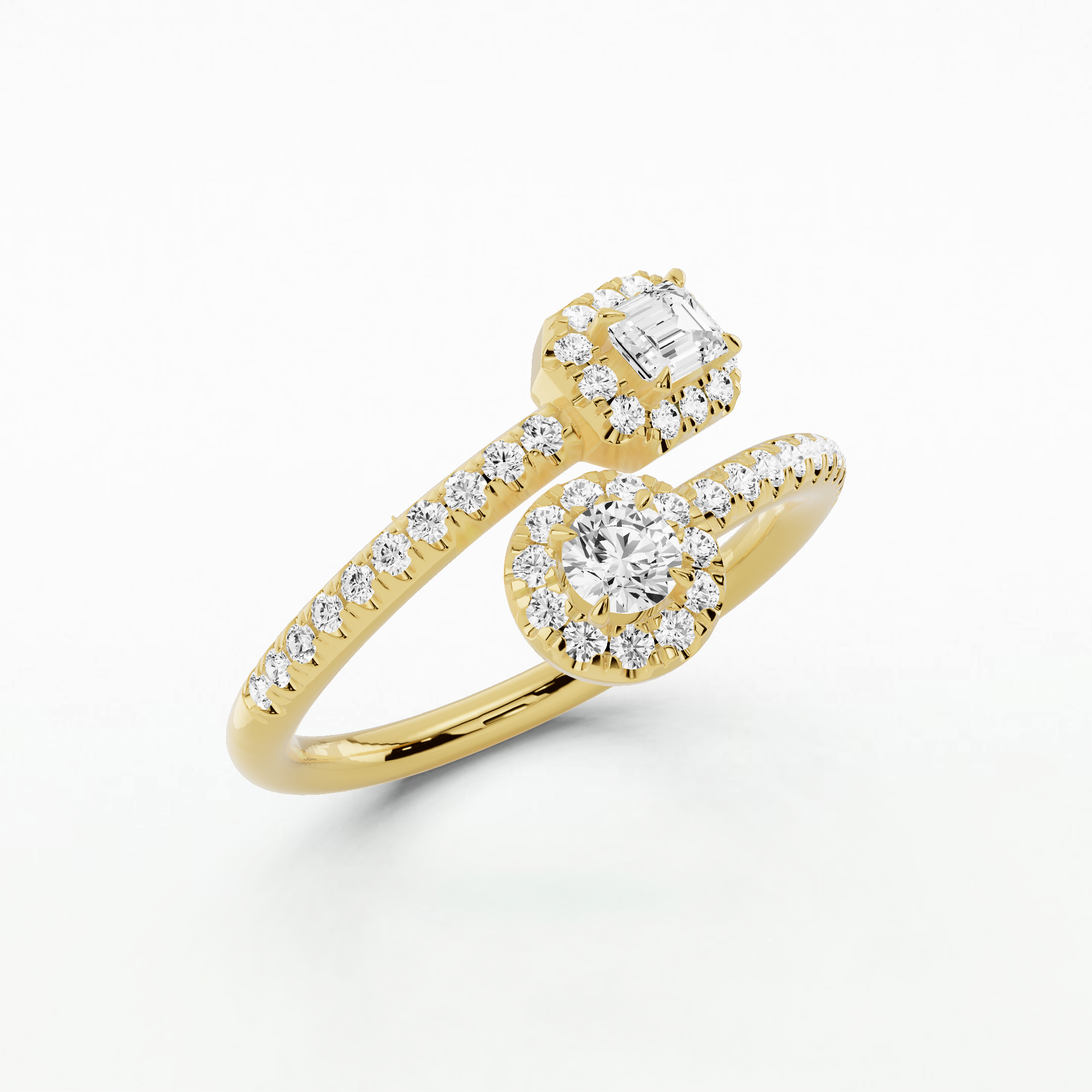 U&I Halo Studded Fashion Ring-Multi Stone