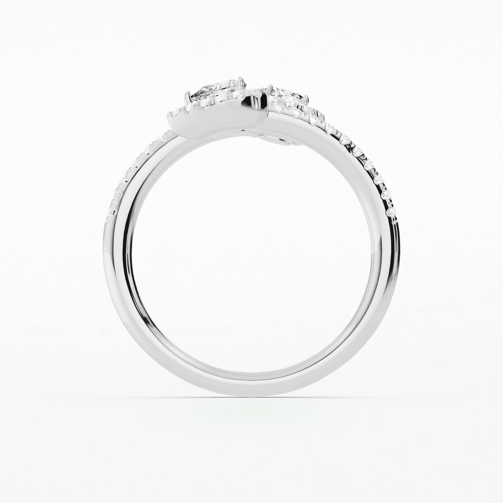 Connected U&I Fashion Ring-Multi Stone