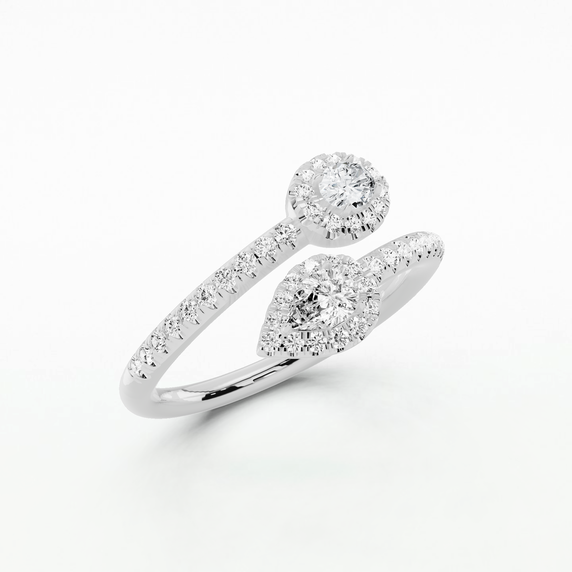 Connected U&I Fashion Ring-Multi Stone