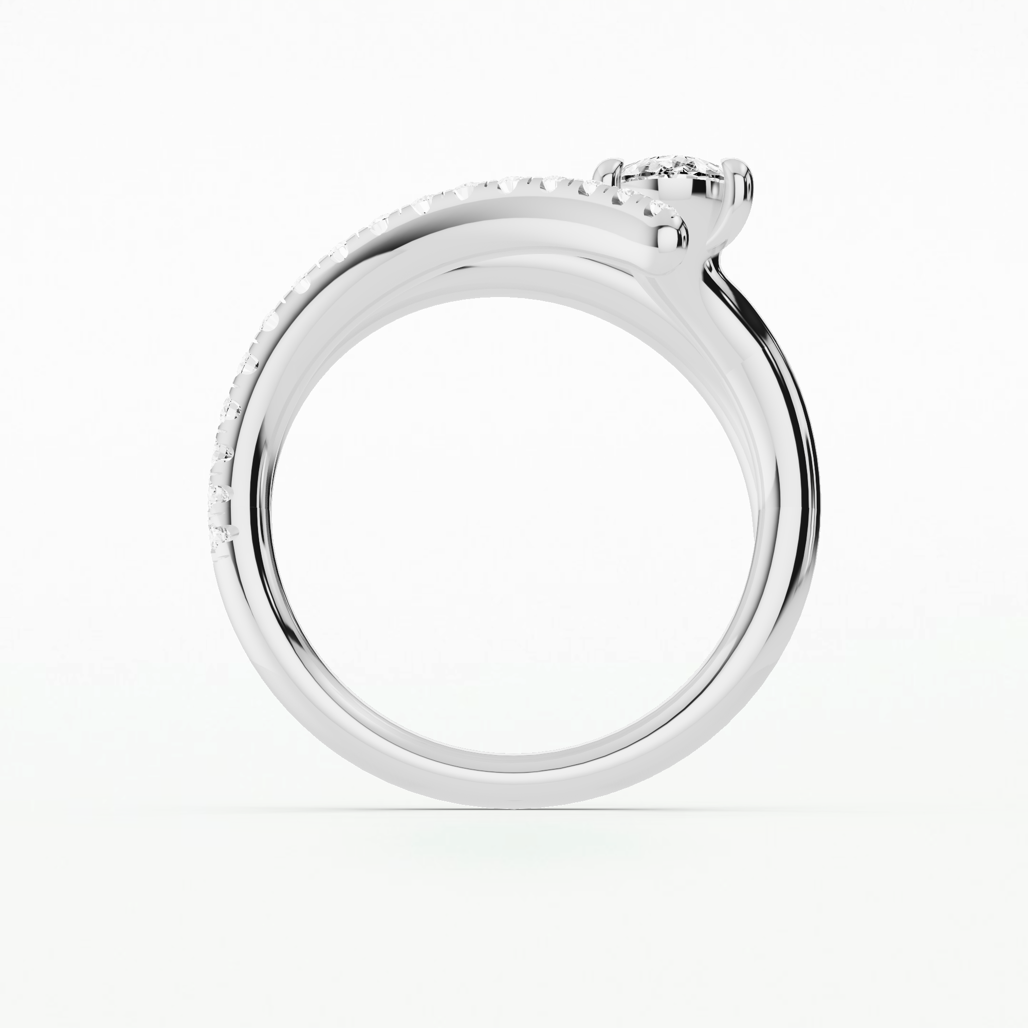 Dew Drop Fashion Ring-Pear
