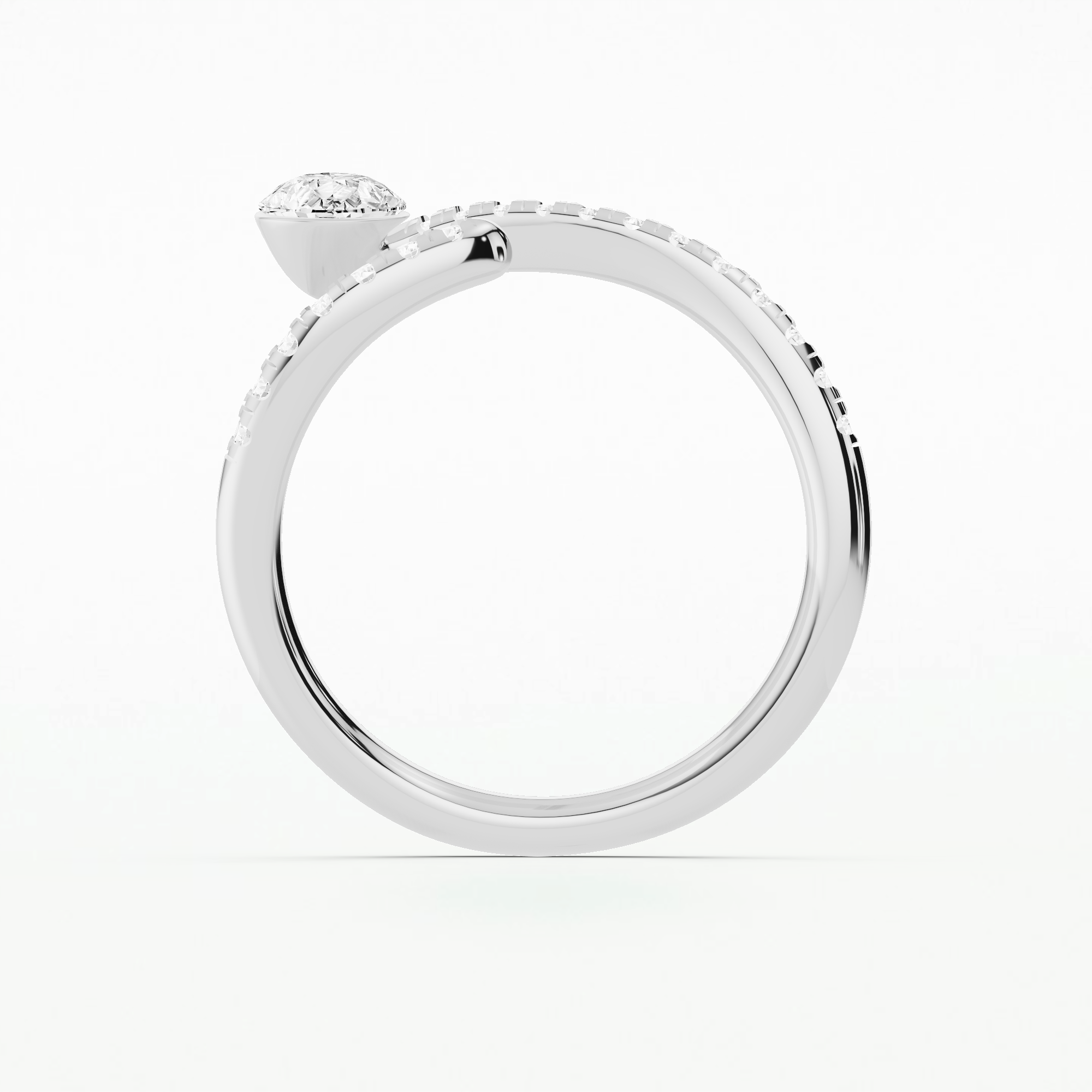 Drop Claw Fashion Ring-Pear