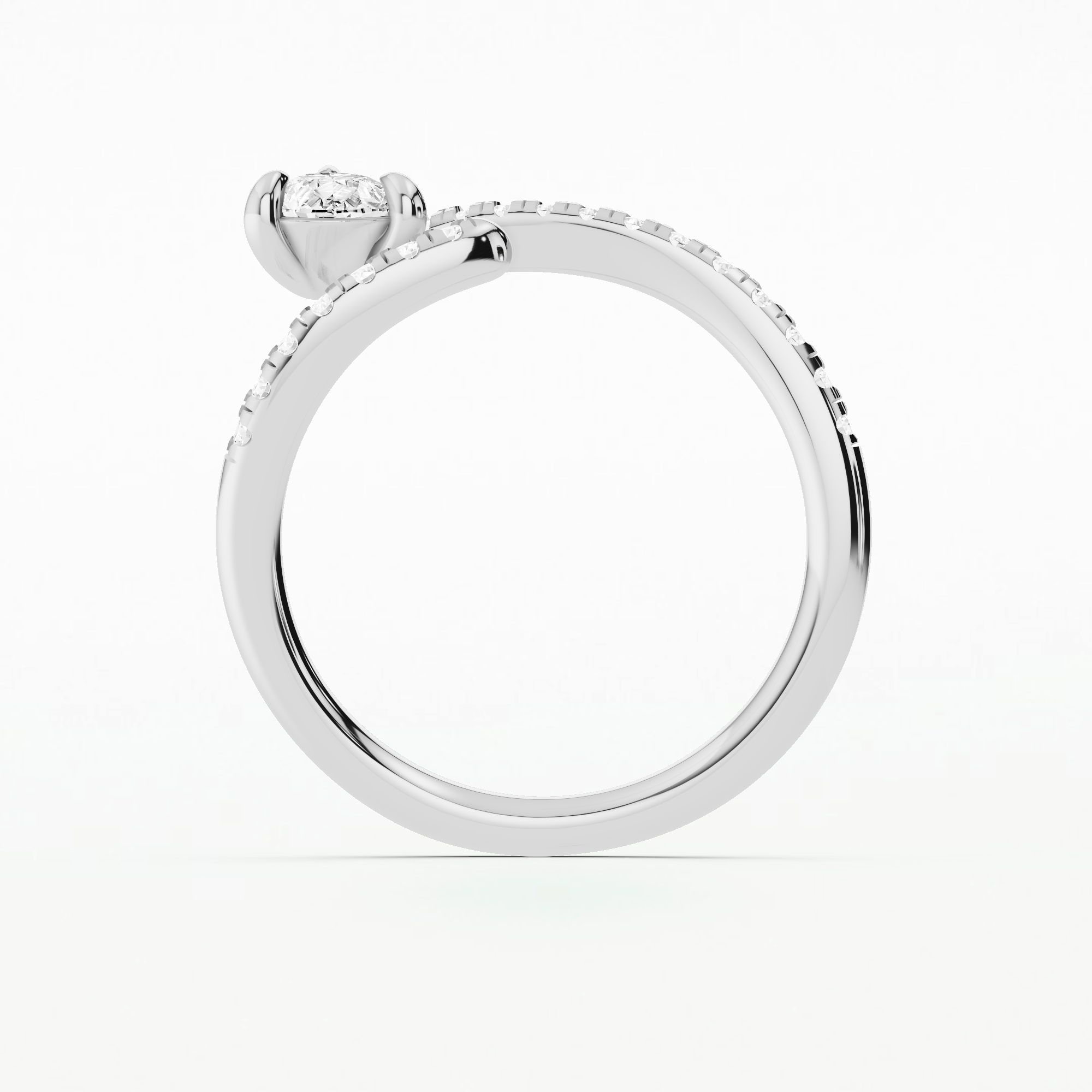 Drop Claw Fashion Ring-Pear