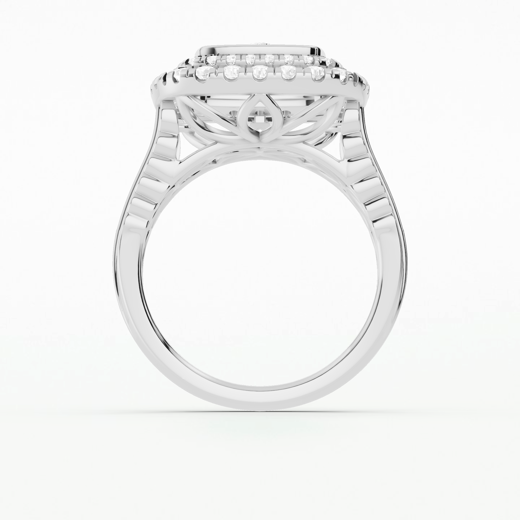 Regalia Square Cluster Ring -