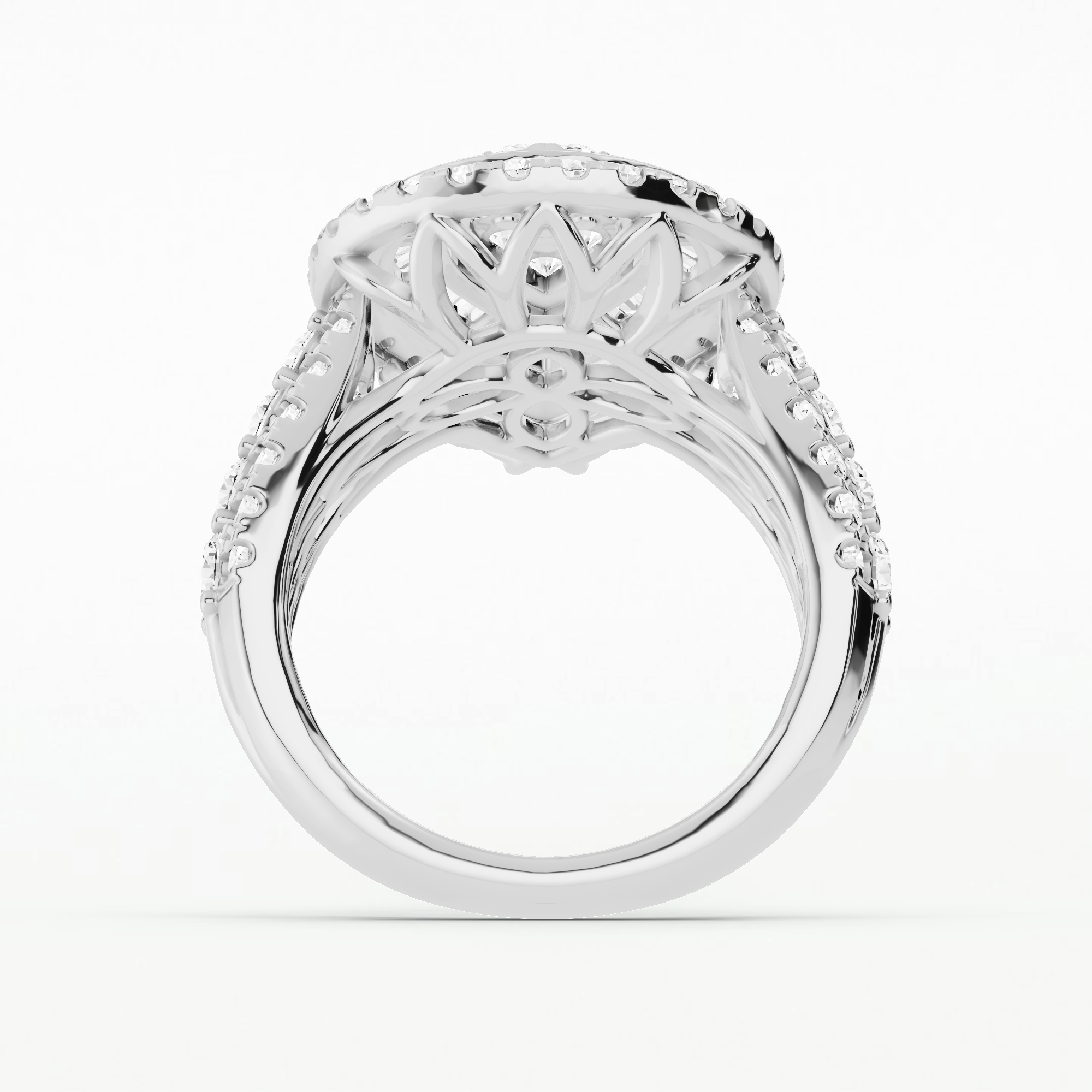 Elysian Drop Teardrop Ring - Multi Stone