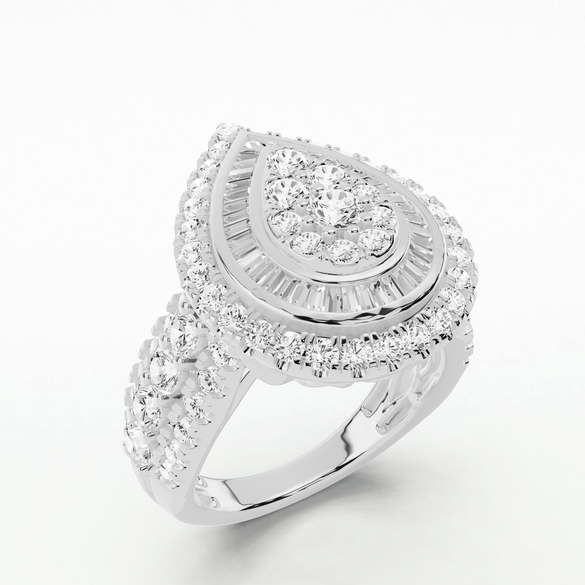 Elysian Drop Teardrop Ring -