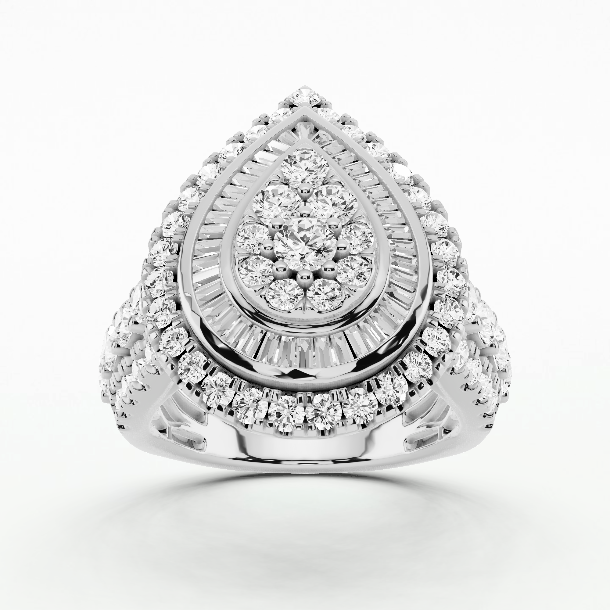 Elysian Drop Teardrop Ring -