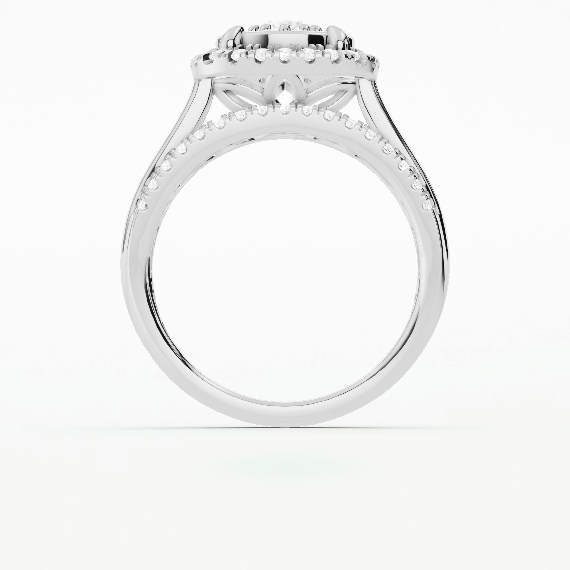 Diant Bloom Diamond Ring-Round