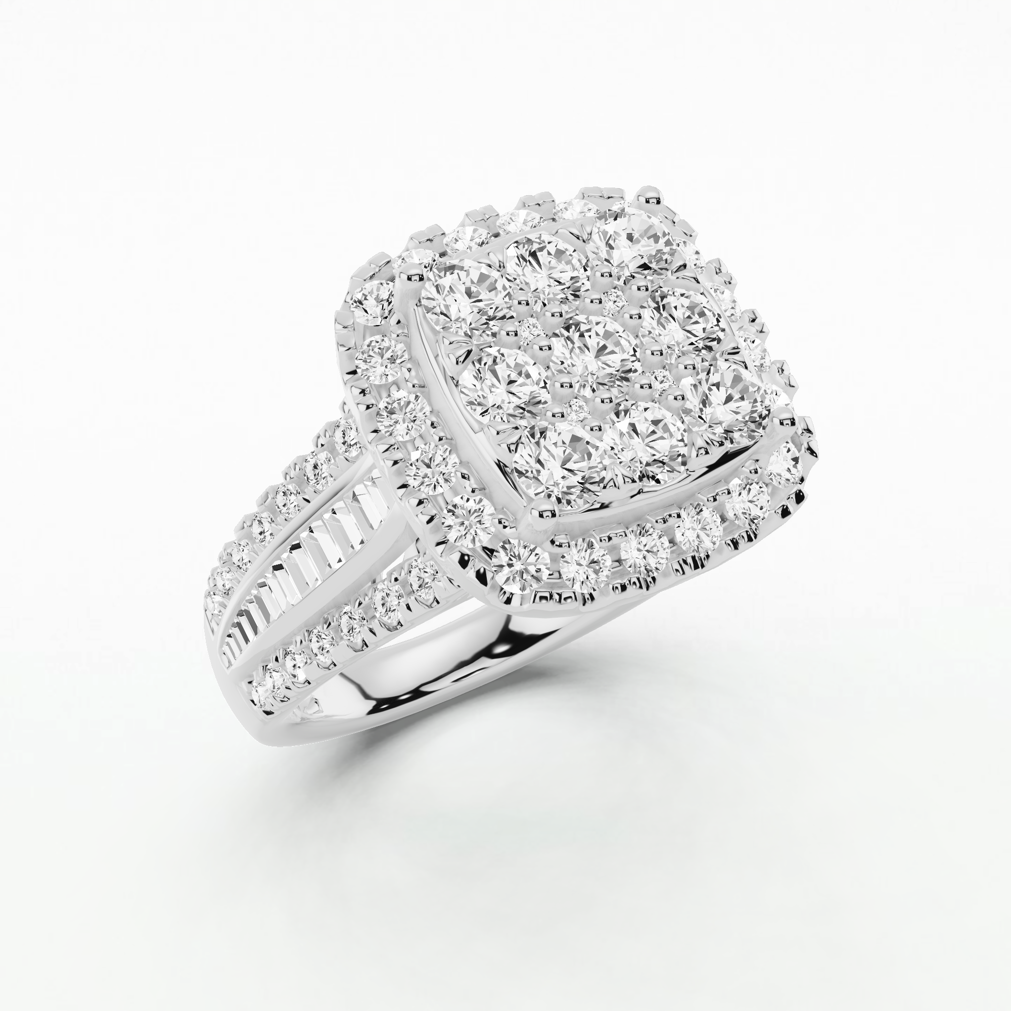 Luxe Orbit Diamond Ring-Multi Stone
