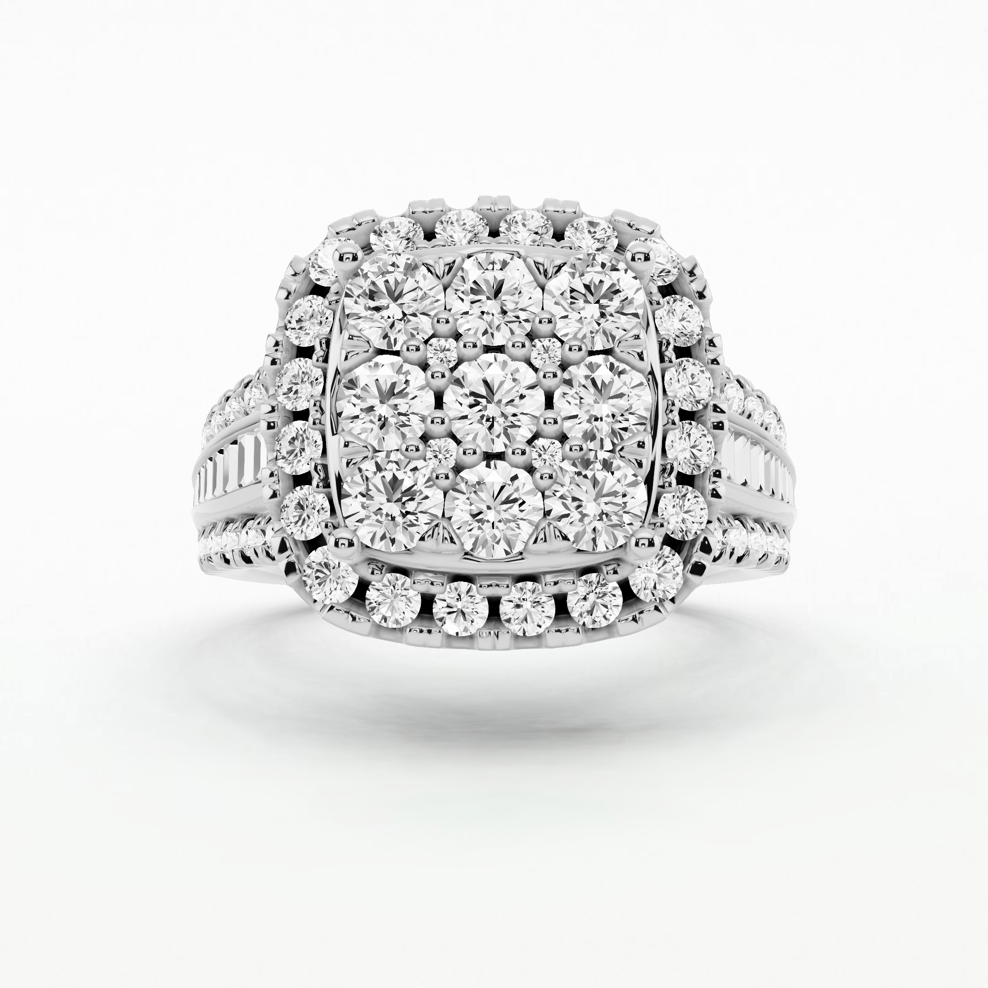 Luxe Orbit Diamond Ring-Multi Stone