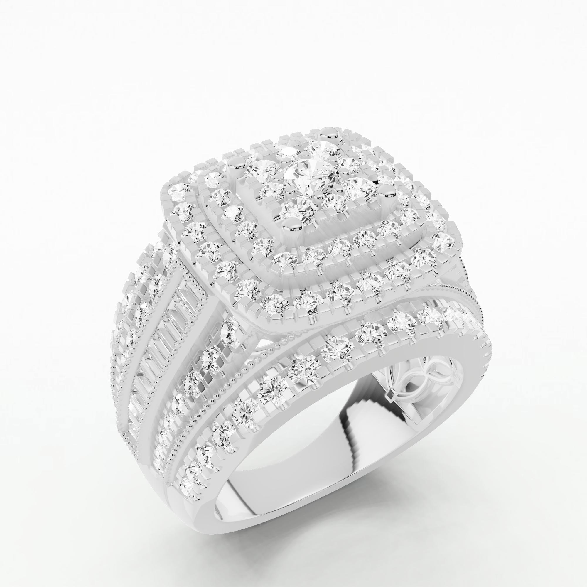 Celestial Spark Diamond Ring-Round