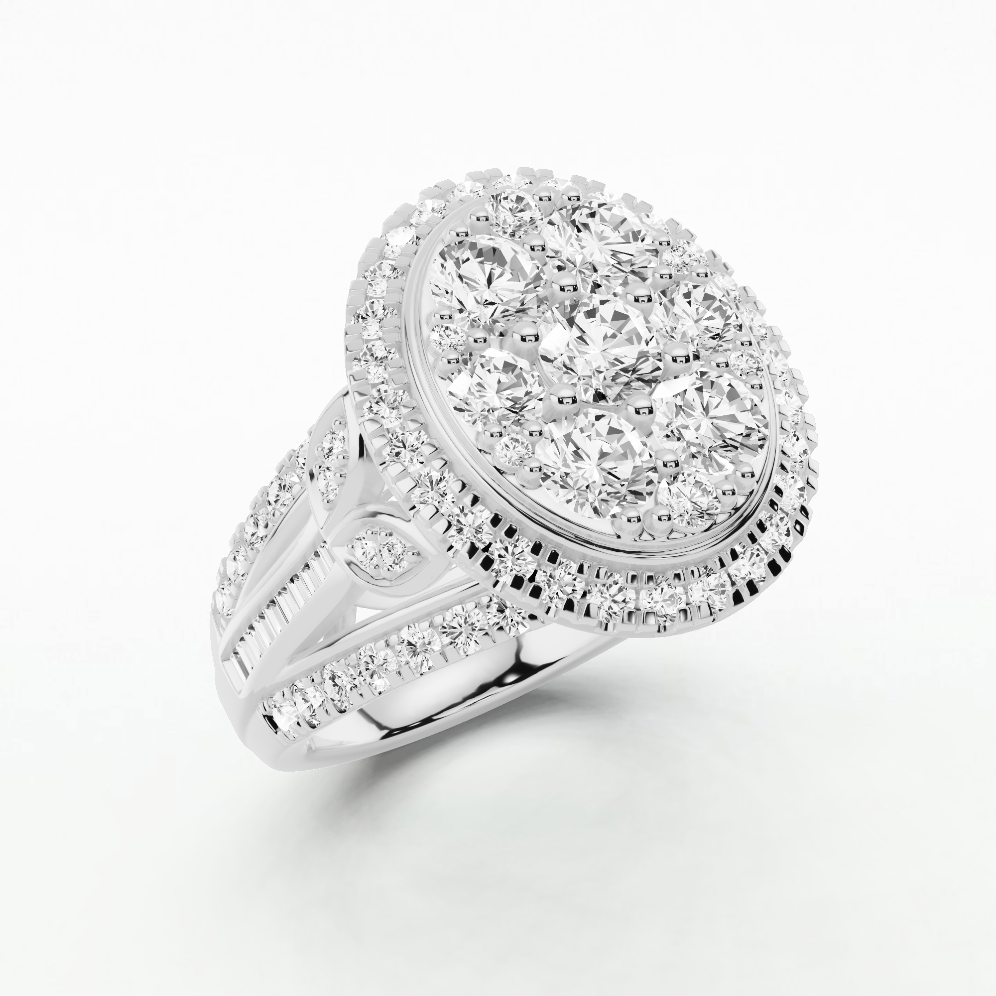 Regal Crest Diamond Ring-Multi Stone