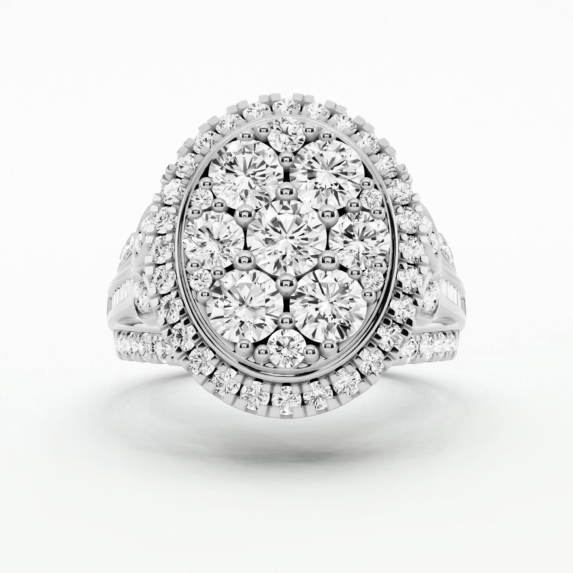 Regal Crest Diamond Ring-Multi Stone