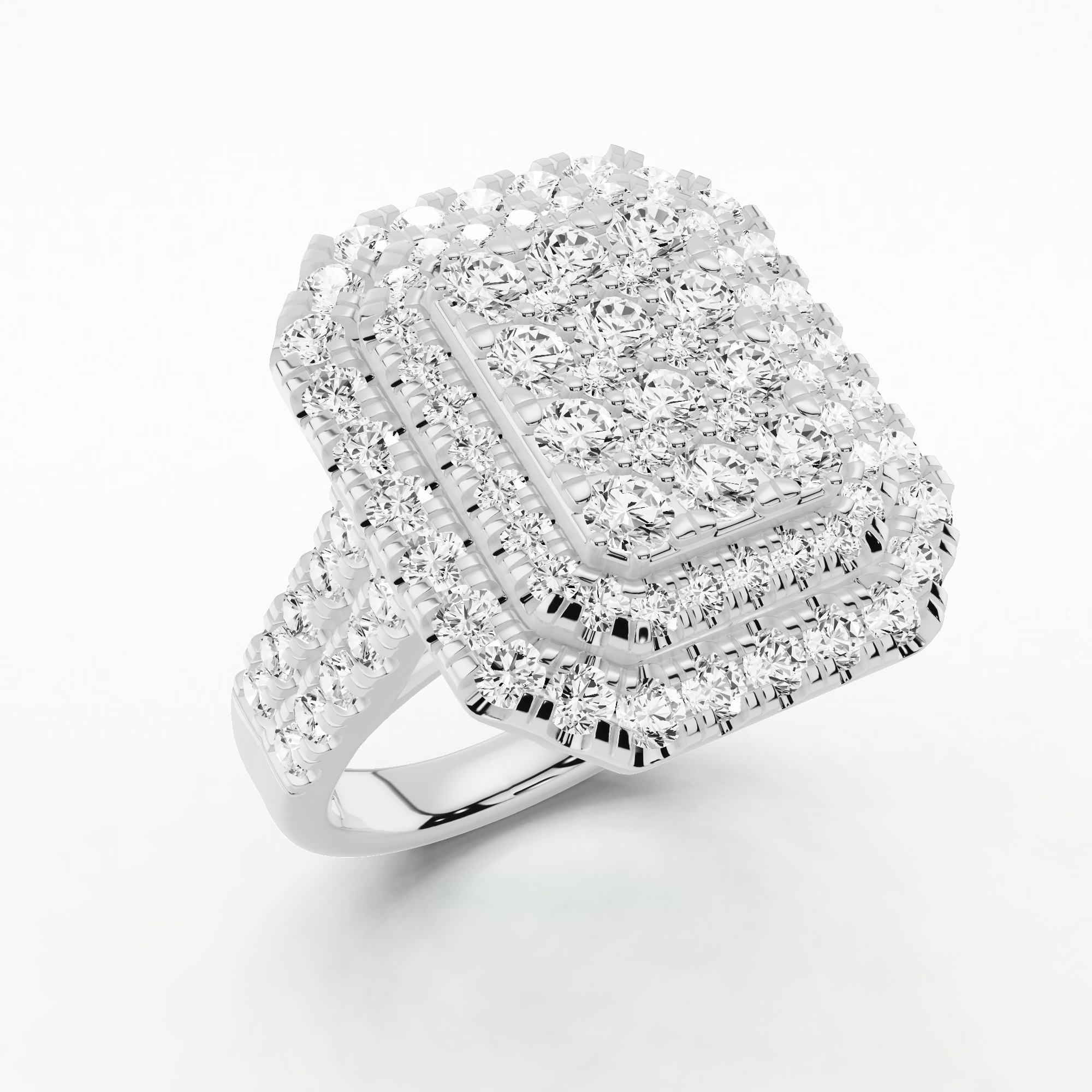 Whispering Petals Diamond Ring - Round