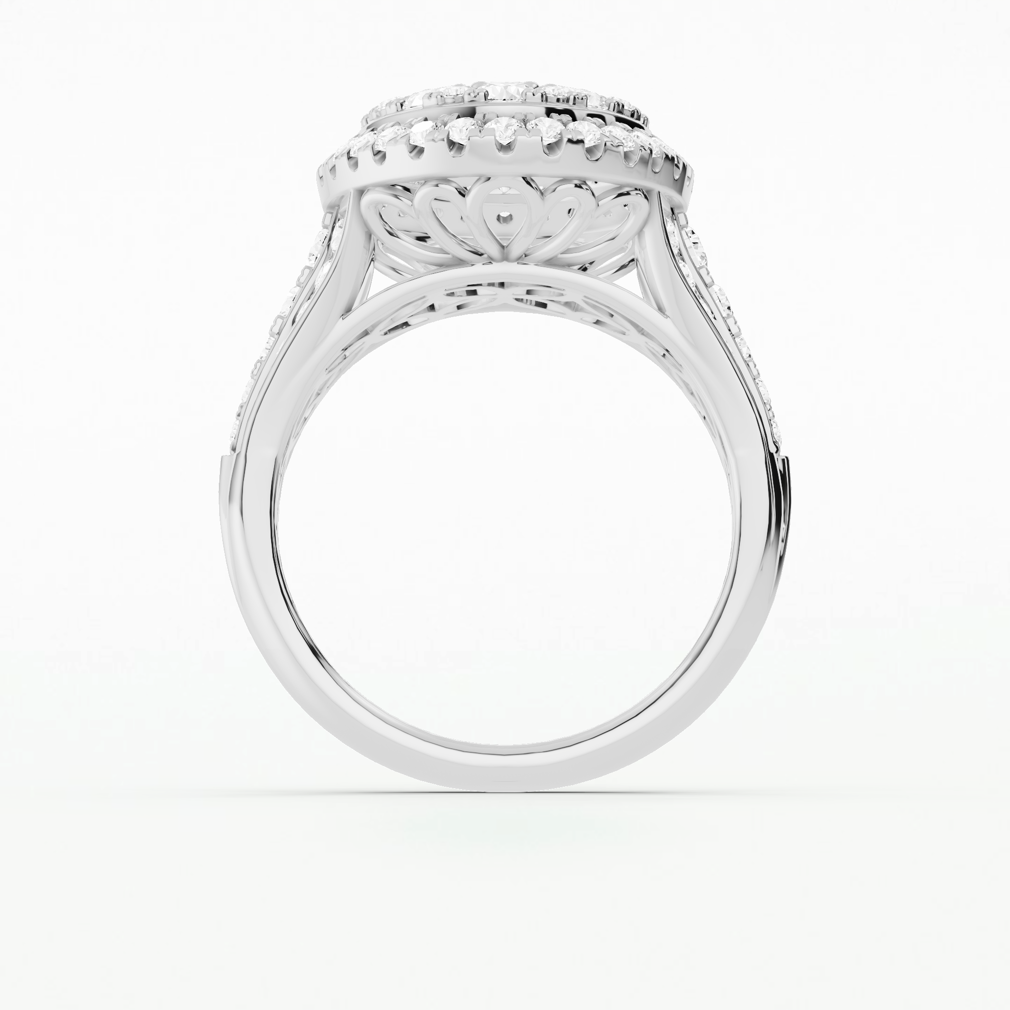 Serene Halo Diamond Ring -