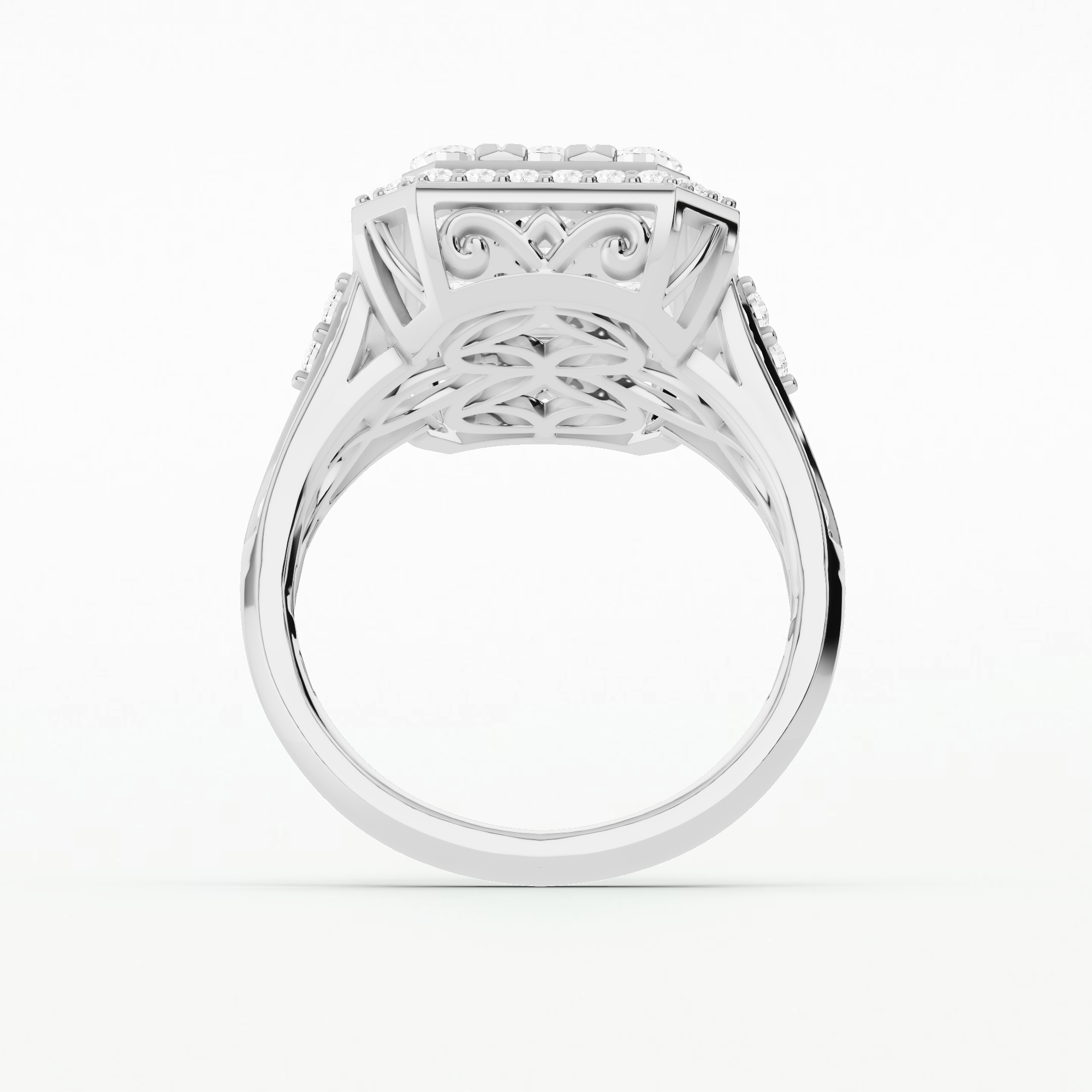 Velvet Radiance Diamond Ring-Round