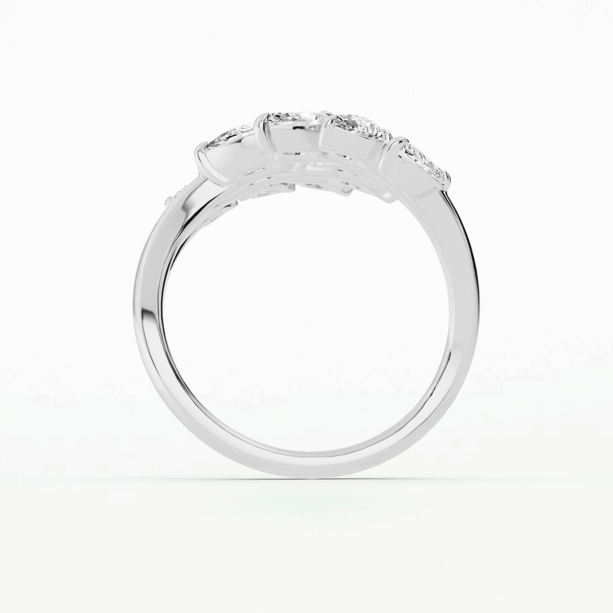 Celestial Bloom Diamond Fashion Ring-Multi Stone