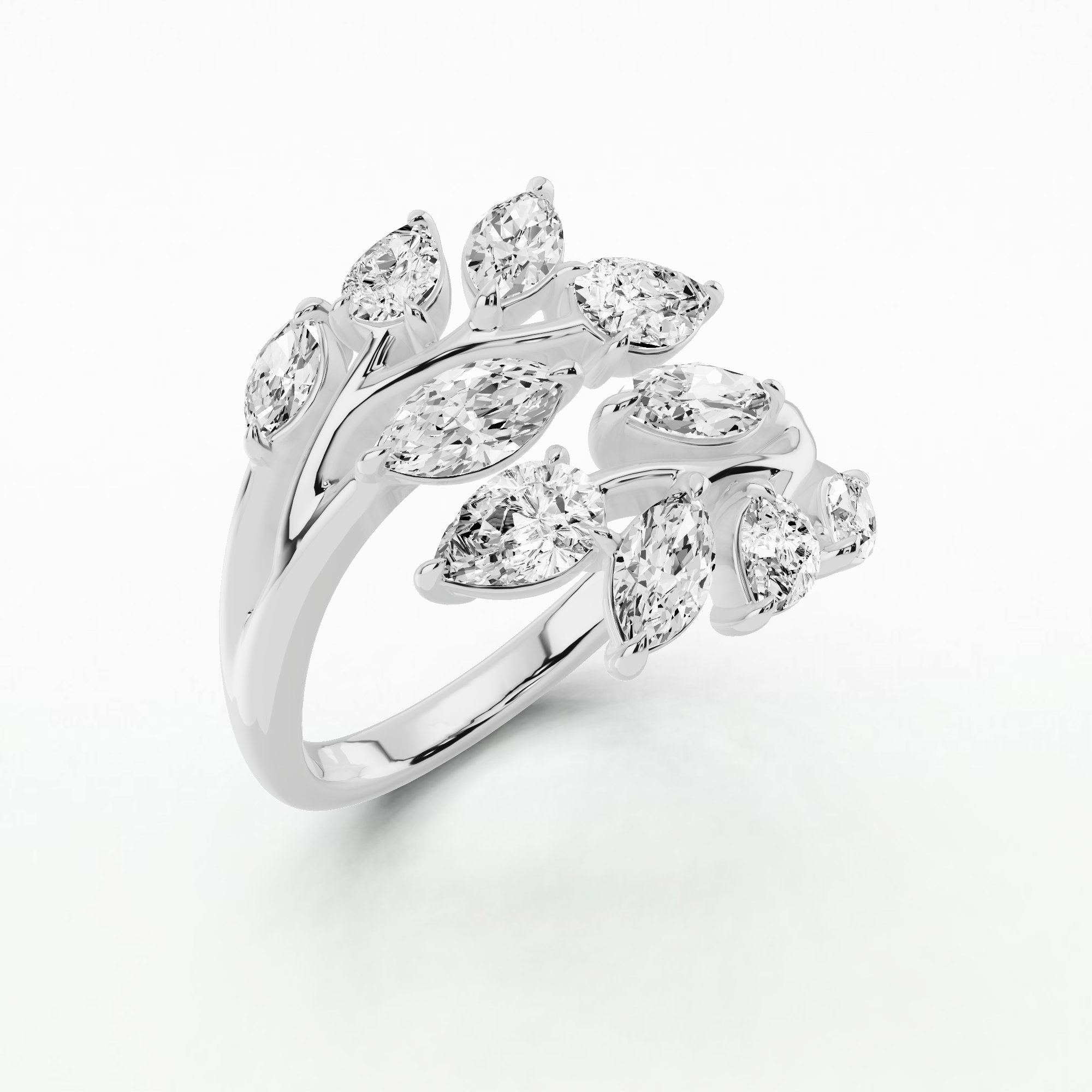 Celestial Bloom Diamond Fashion Ring-Multi Stone