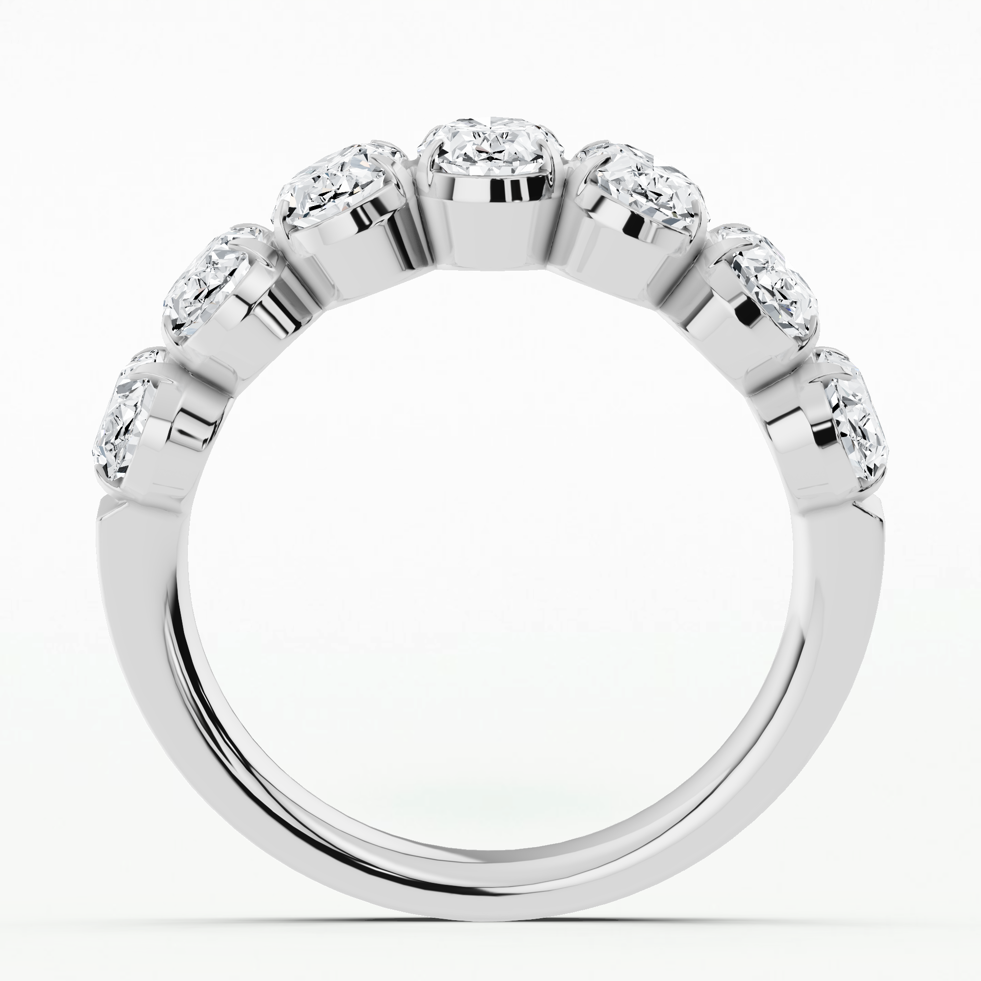 DC Half Eternity Band-Oval