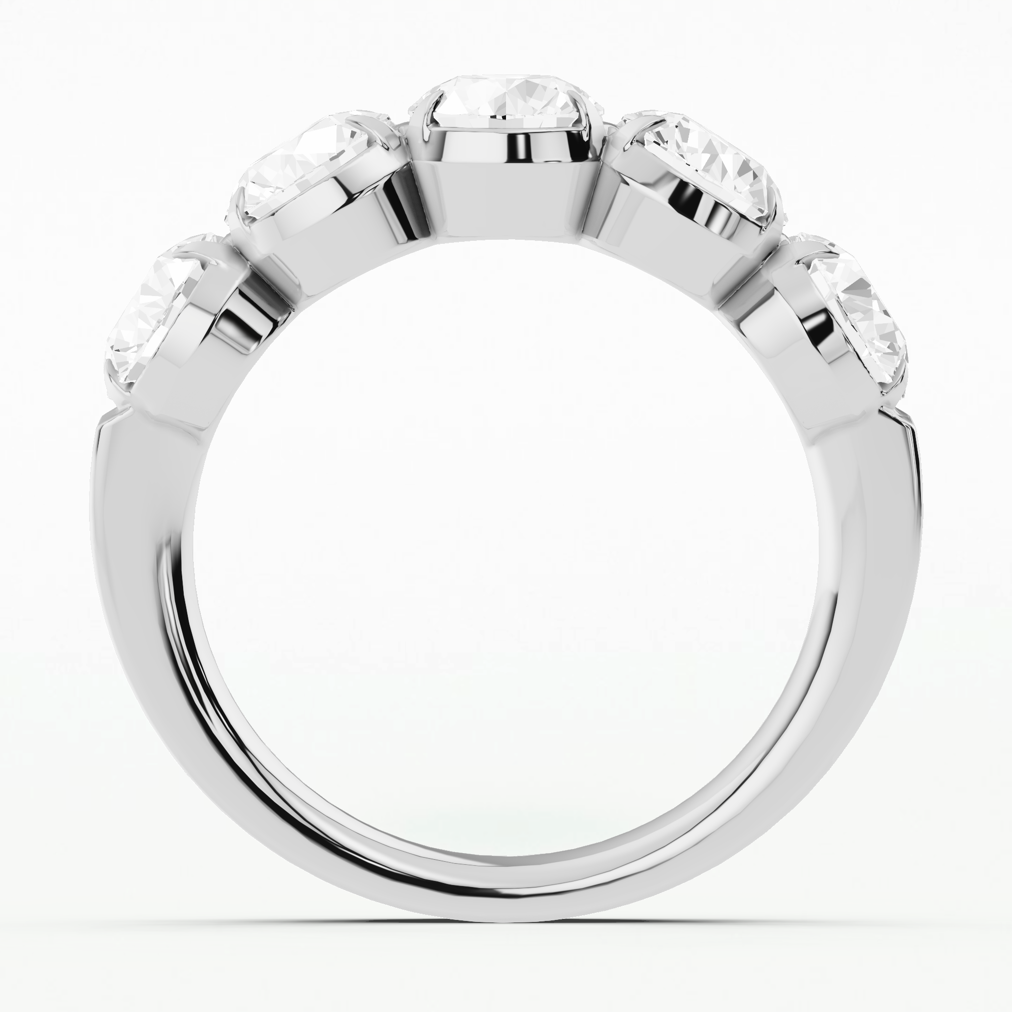 DC Half Eternity Band-Round