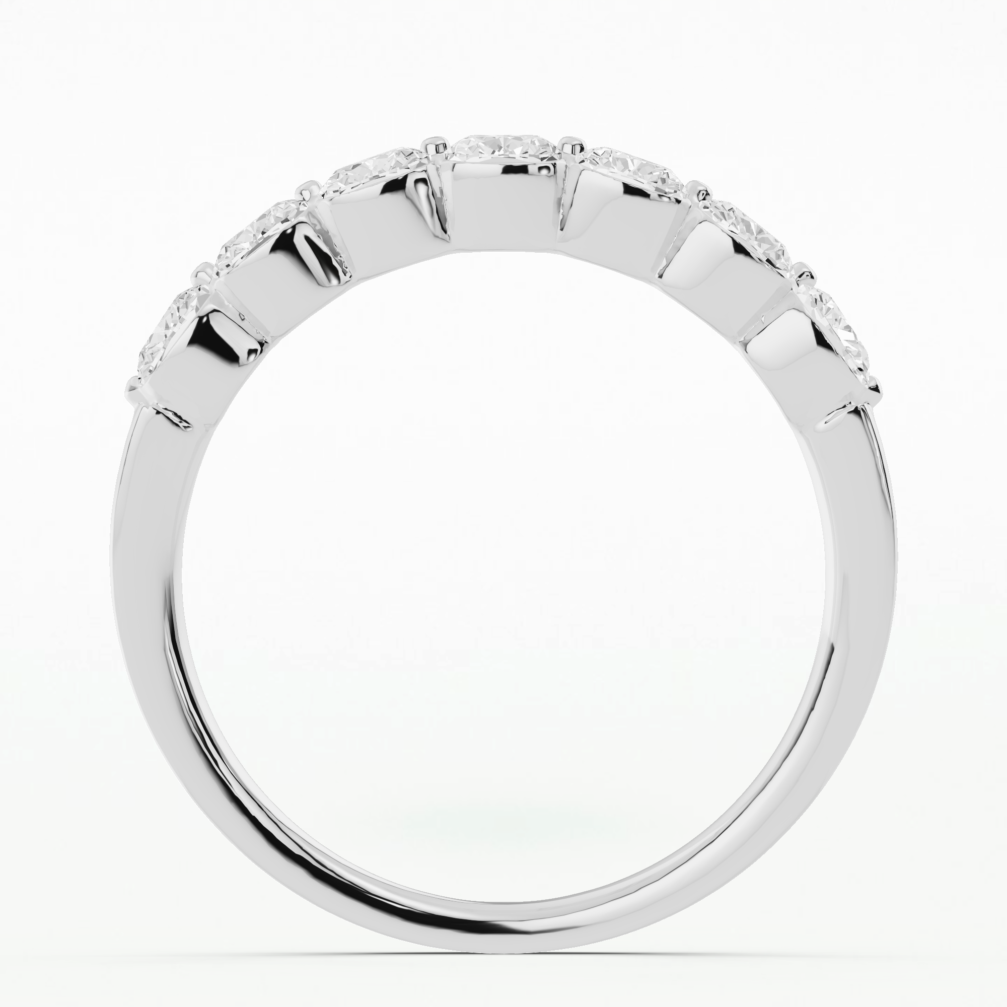 Mystique Half Eternity Band-Cushion