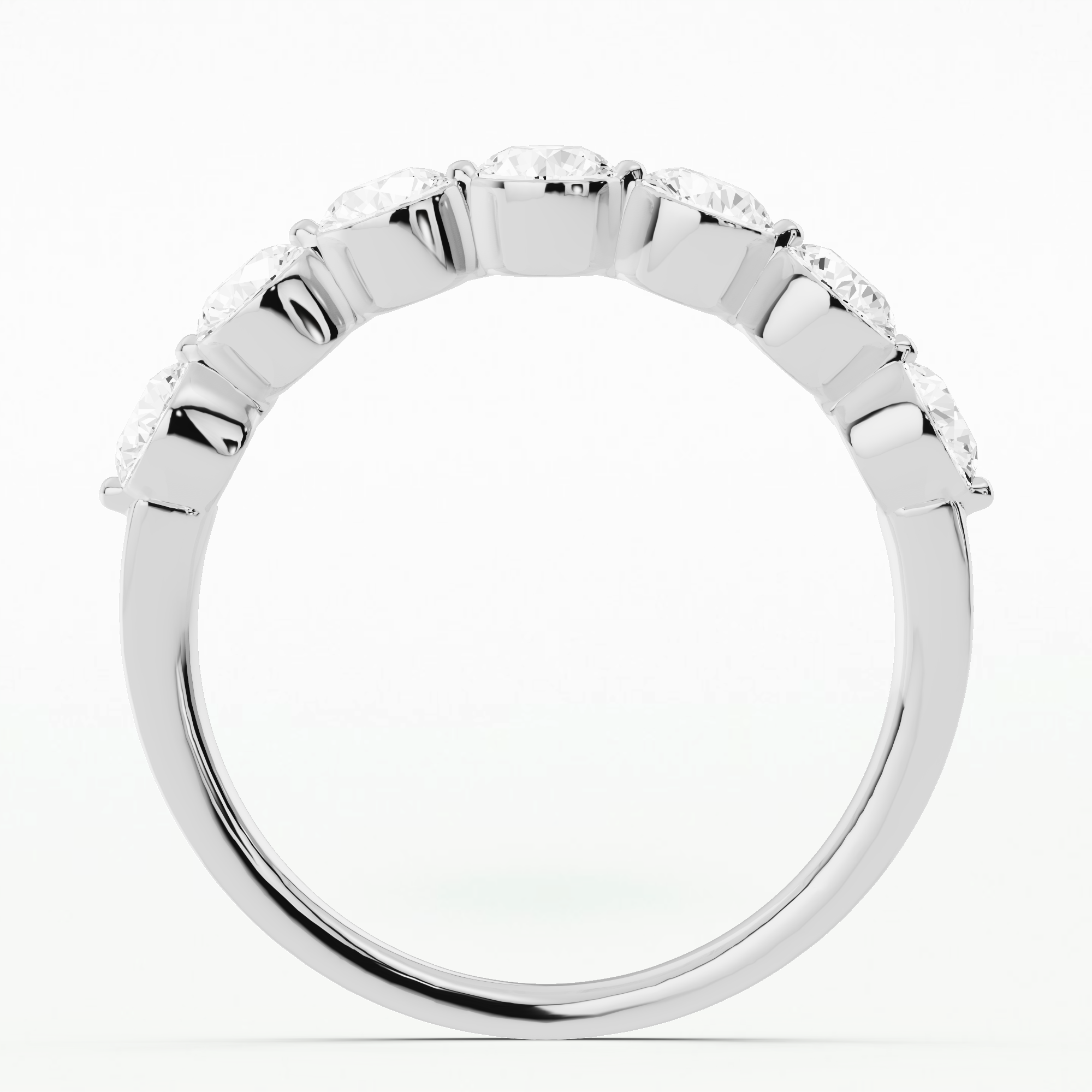 Mystique Half Eternity Band-Round