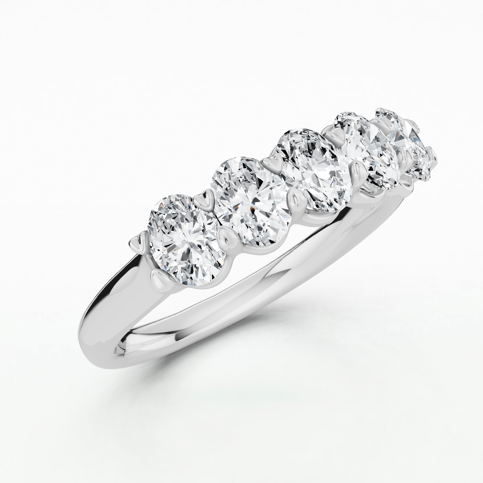 Semi Eternity Band -Oval