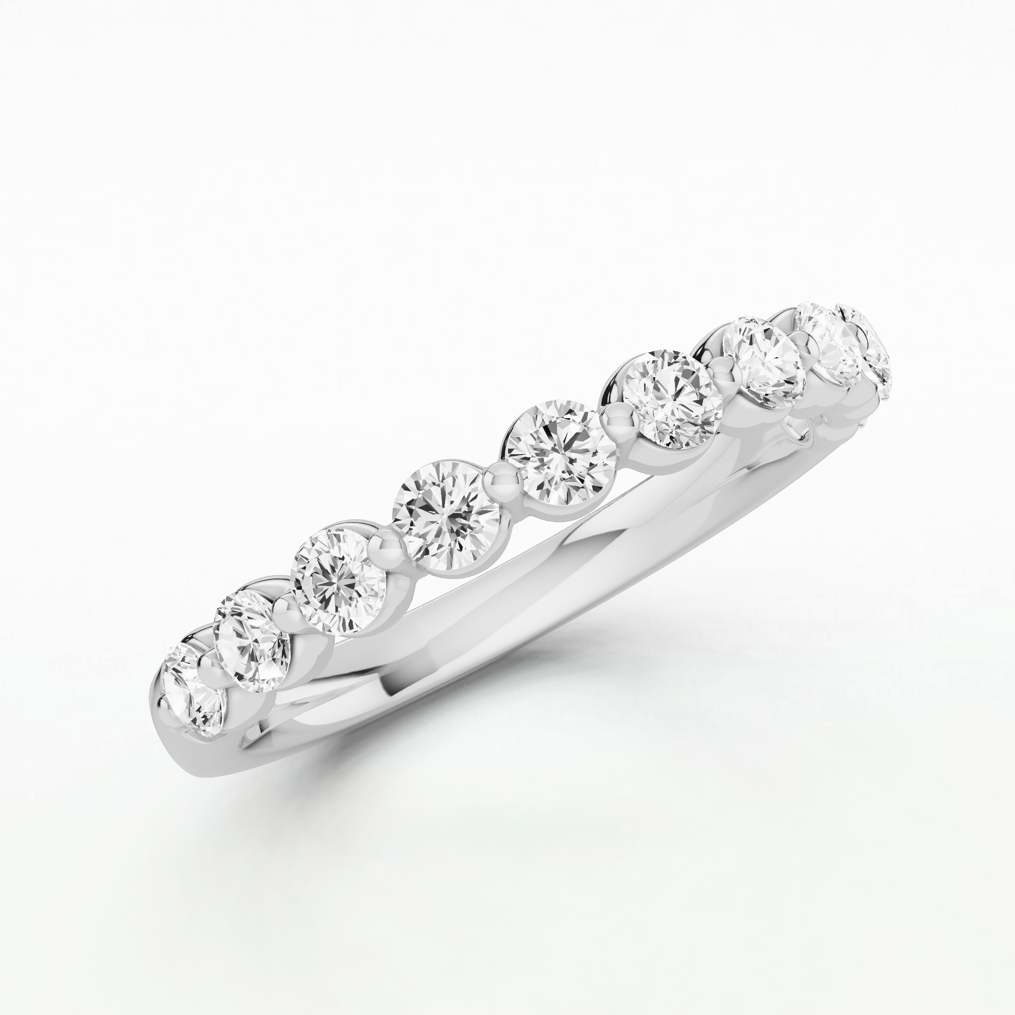 Geneviave Half Eternity Band-Round
