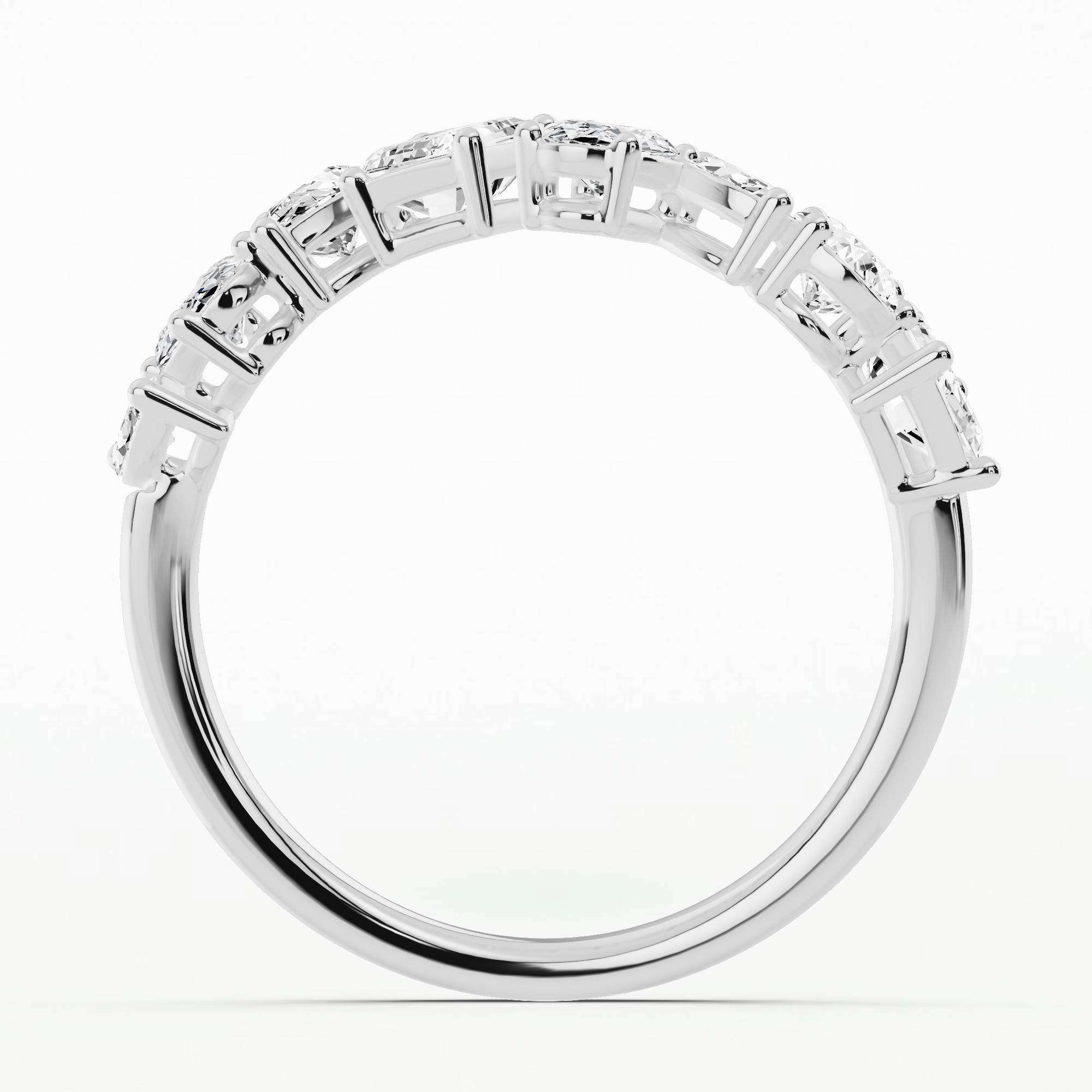 Myriad - Half Eternity Band-Multi Stone