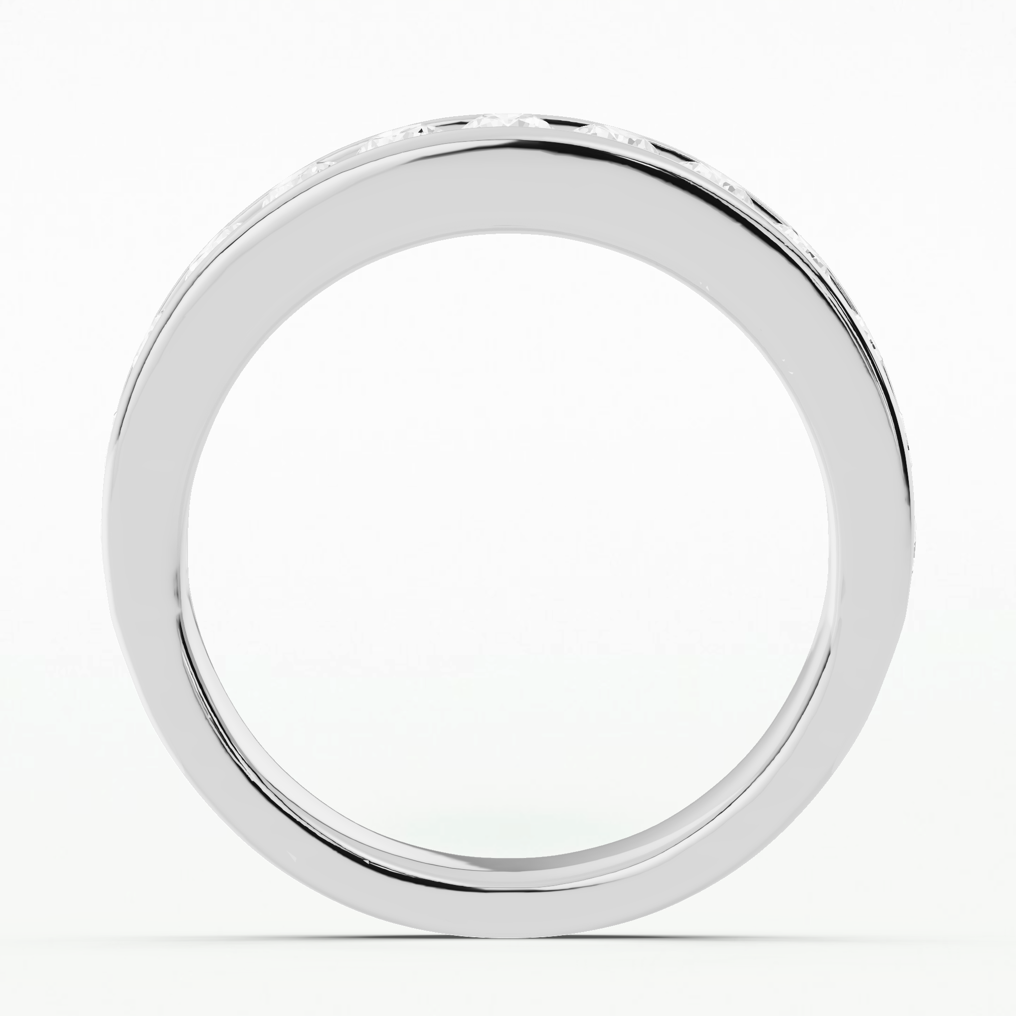 Channel-Set Half Eternity Band-Round