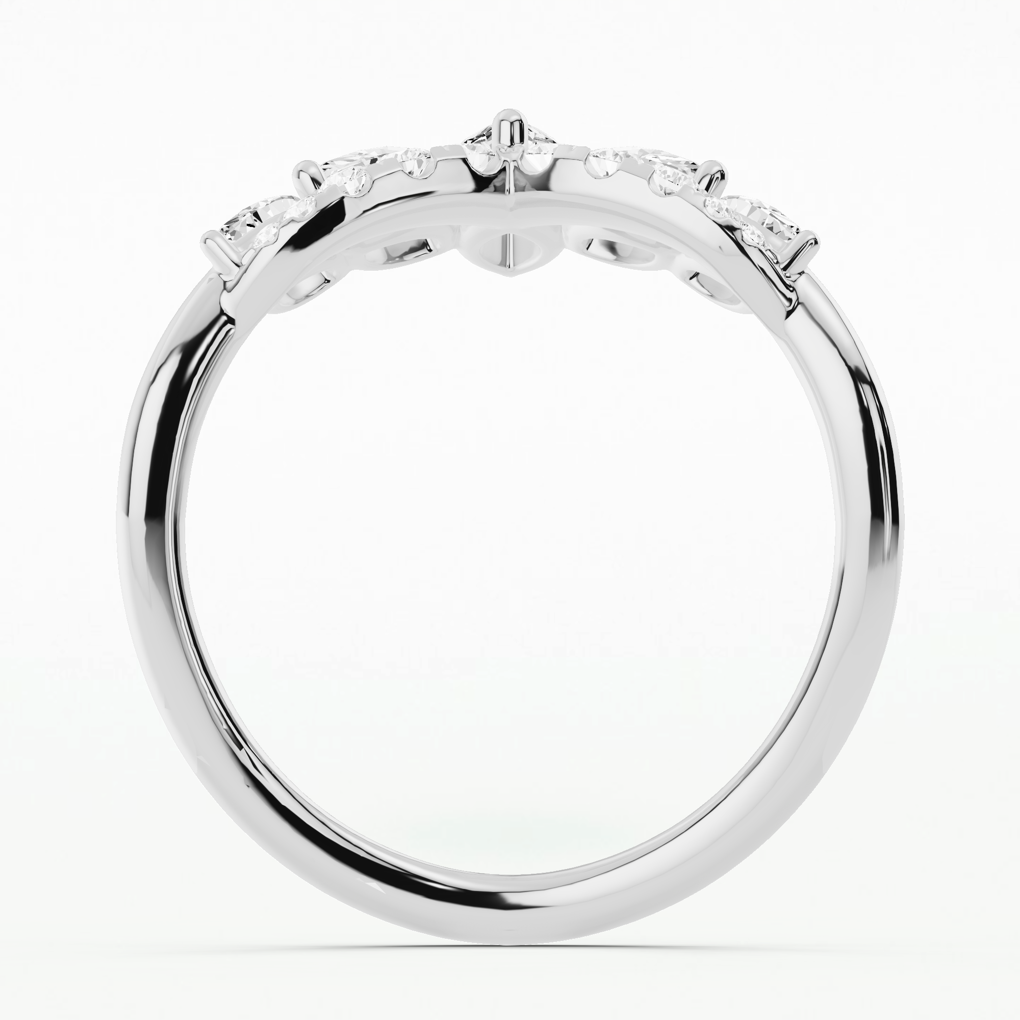 Regalia Half Eternity Band-Multi Stone