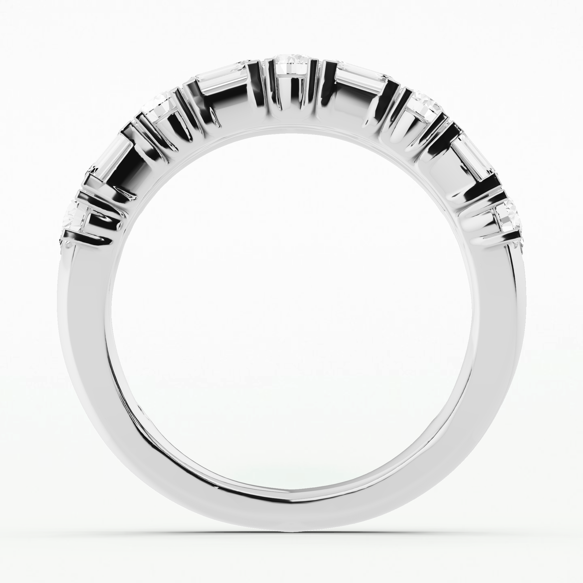 Briana Half Eternity Band-Multi Stone