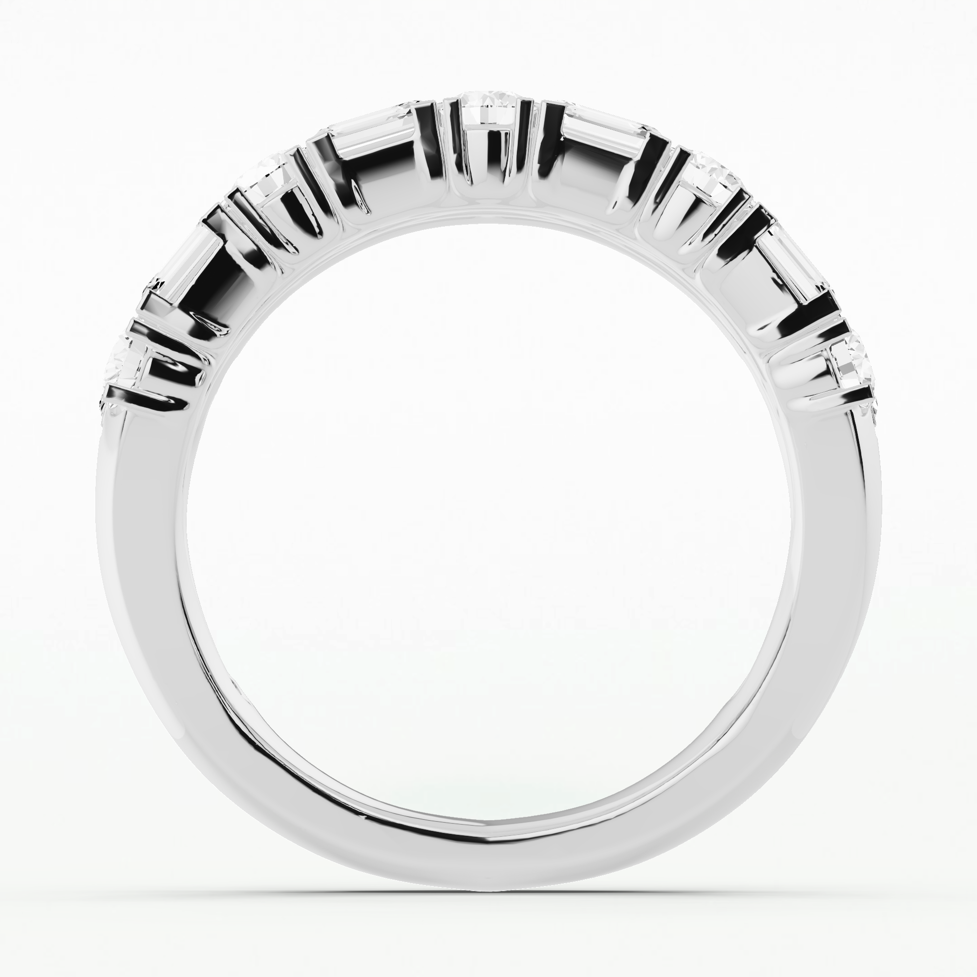 Briana Half Eternity Band-Multi Stone