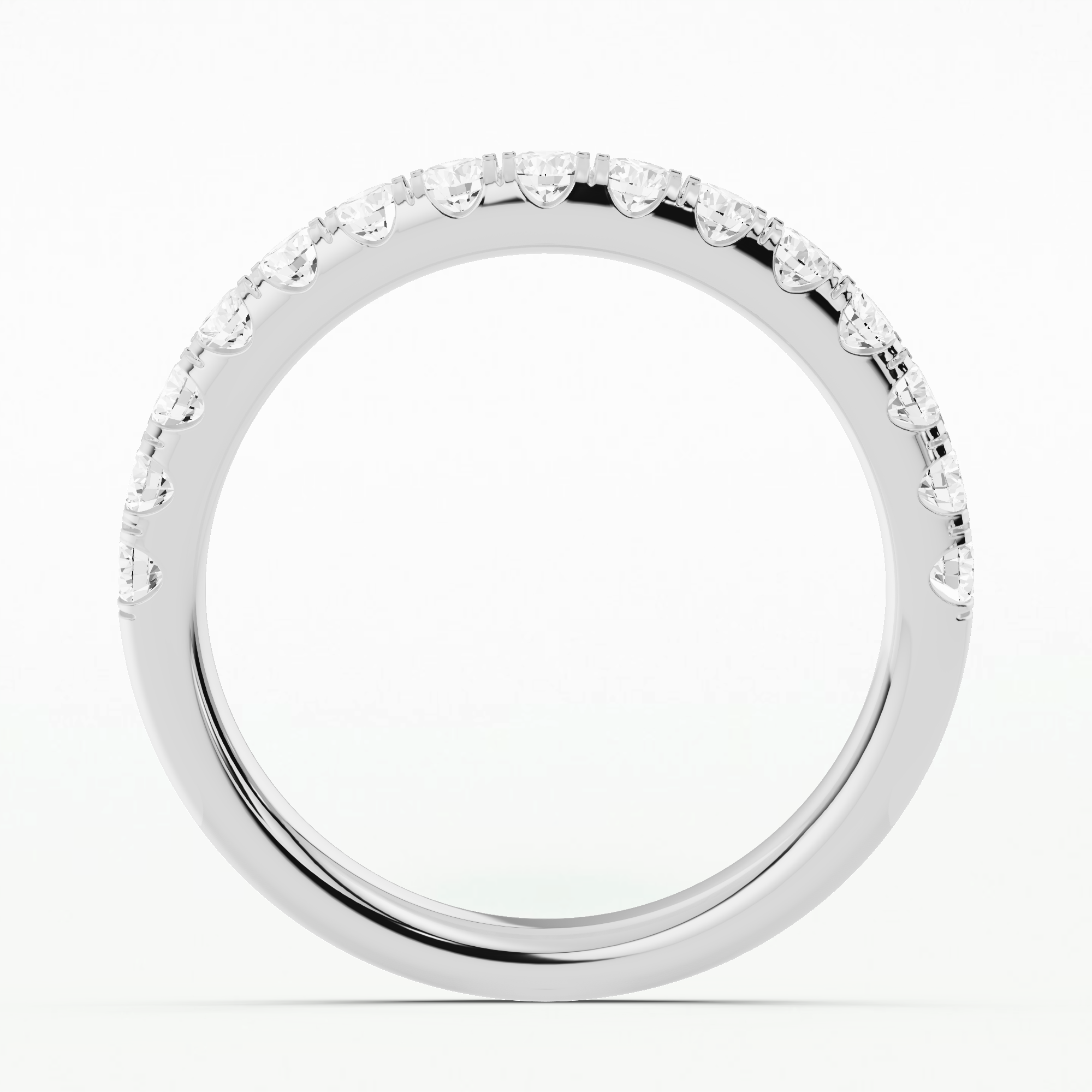 Isabel Lab Grown Diamond Half Eternity Band-Round