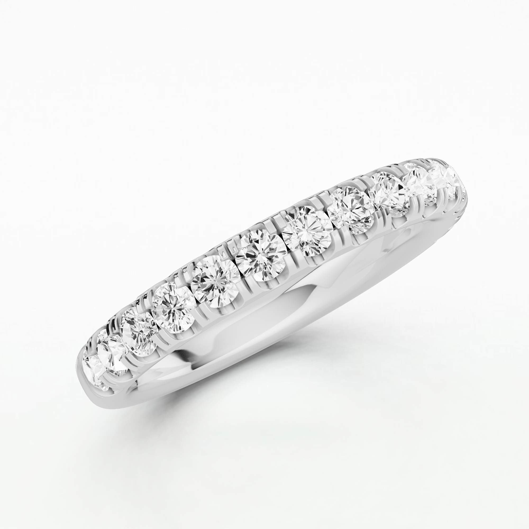 Isabel Lab Grown Diamond Half Eternity Band-Round