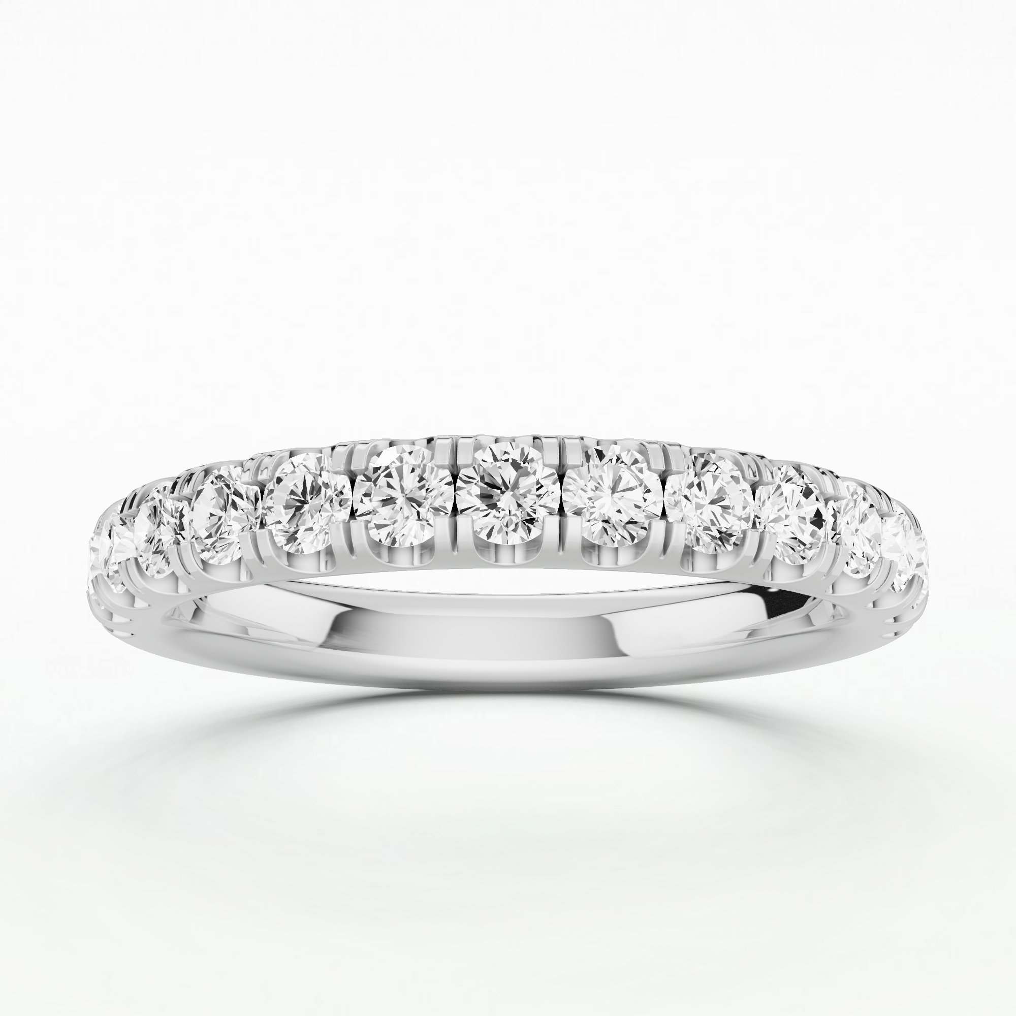 Isabel Lab Grown Diamond Half Eternity Band-Round