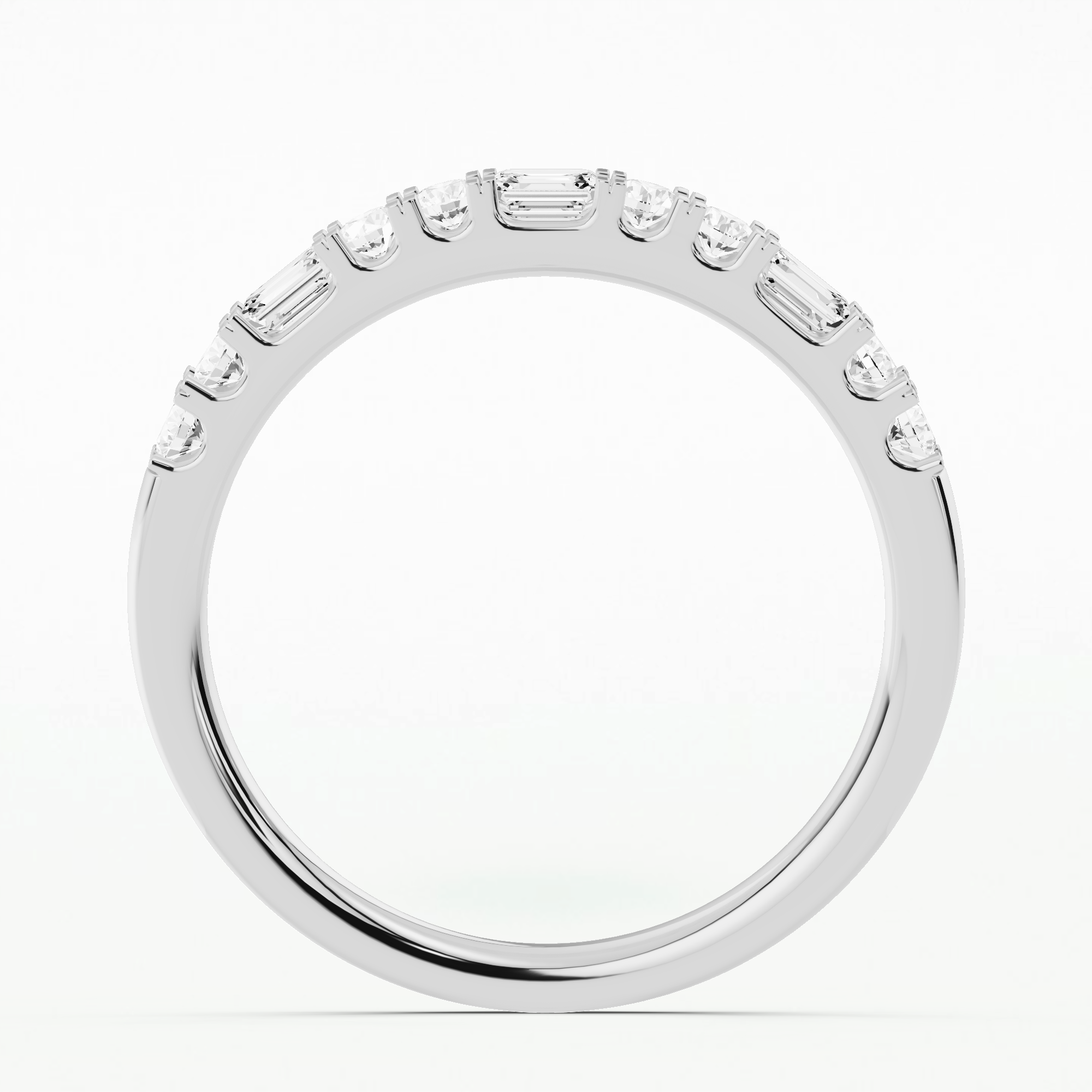 Tessa Half Eternity Band-Multi Stone