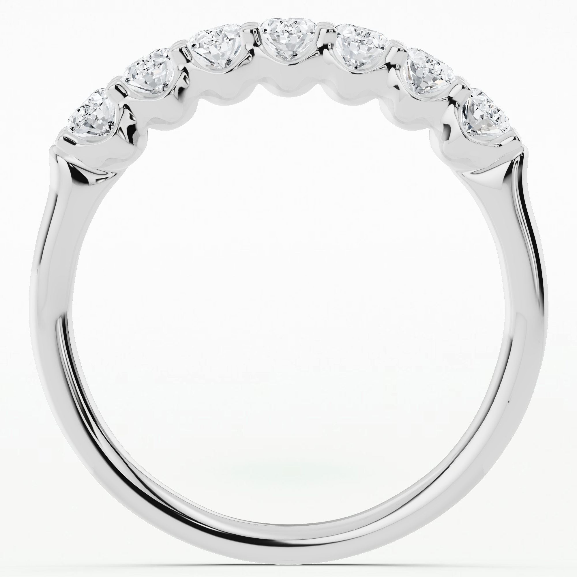 Irene Half Eternity Band-Oval