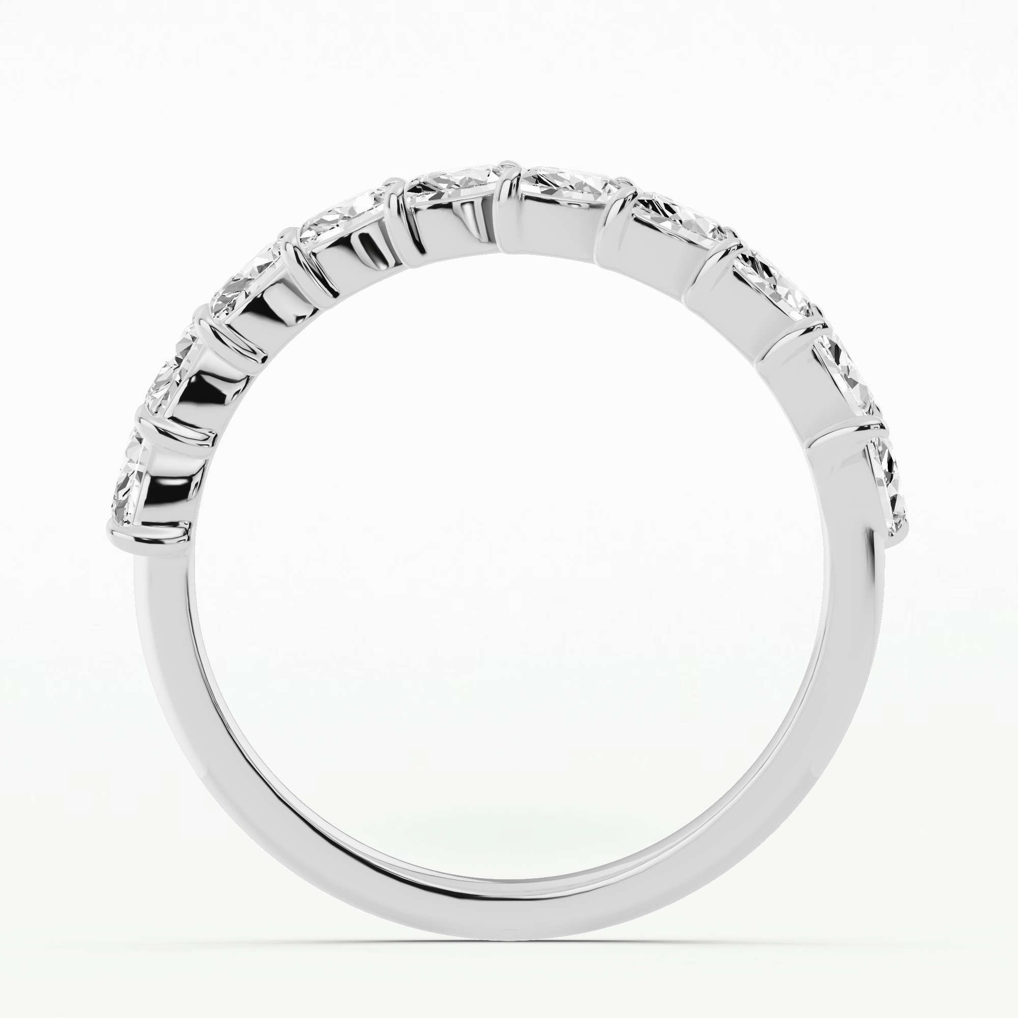 Serenade of Sparkle Half Eternity Ring - Marquise