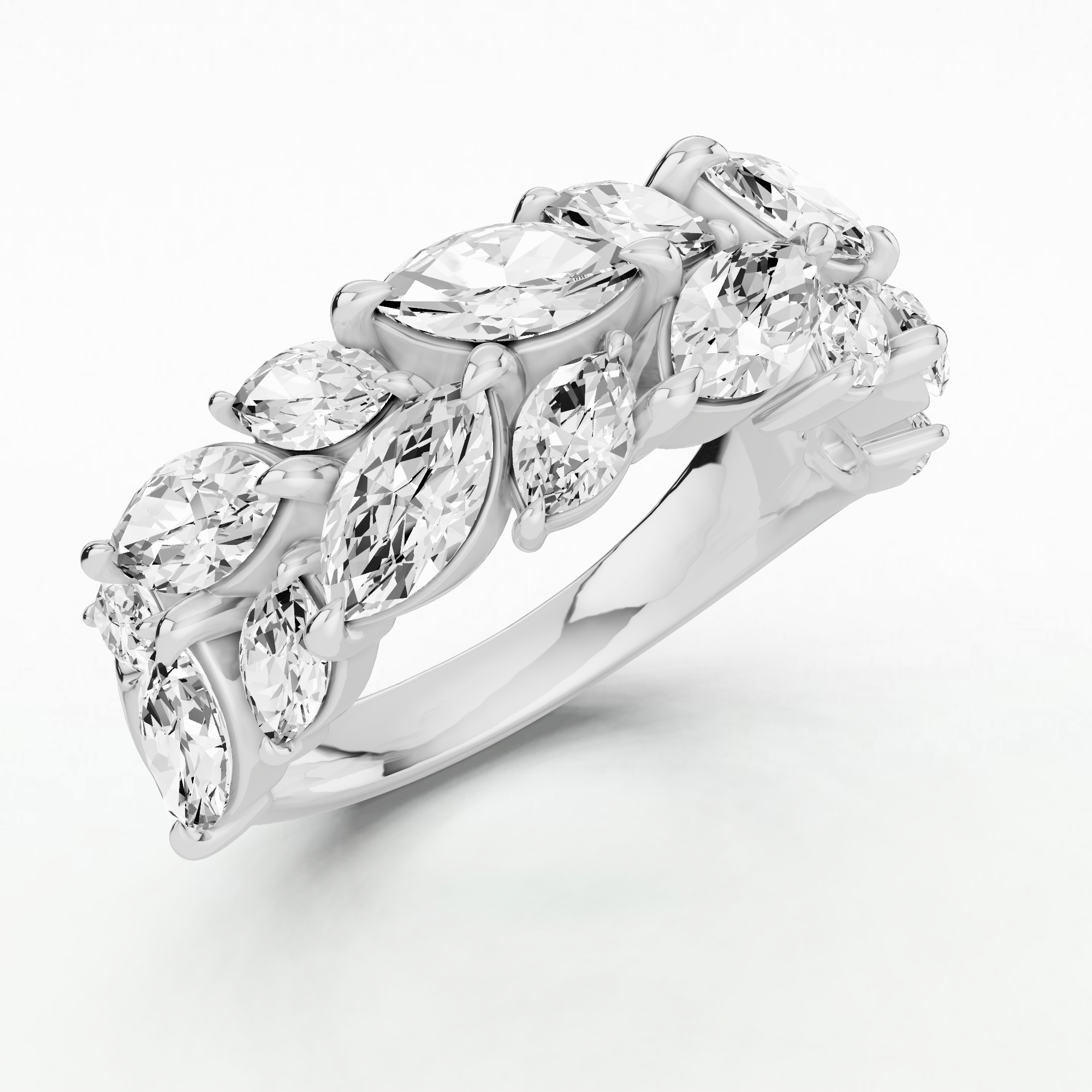 Starlace Stackable Diamond Band - Marquise