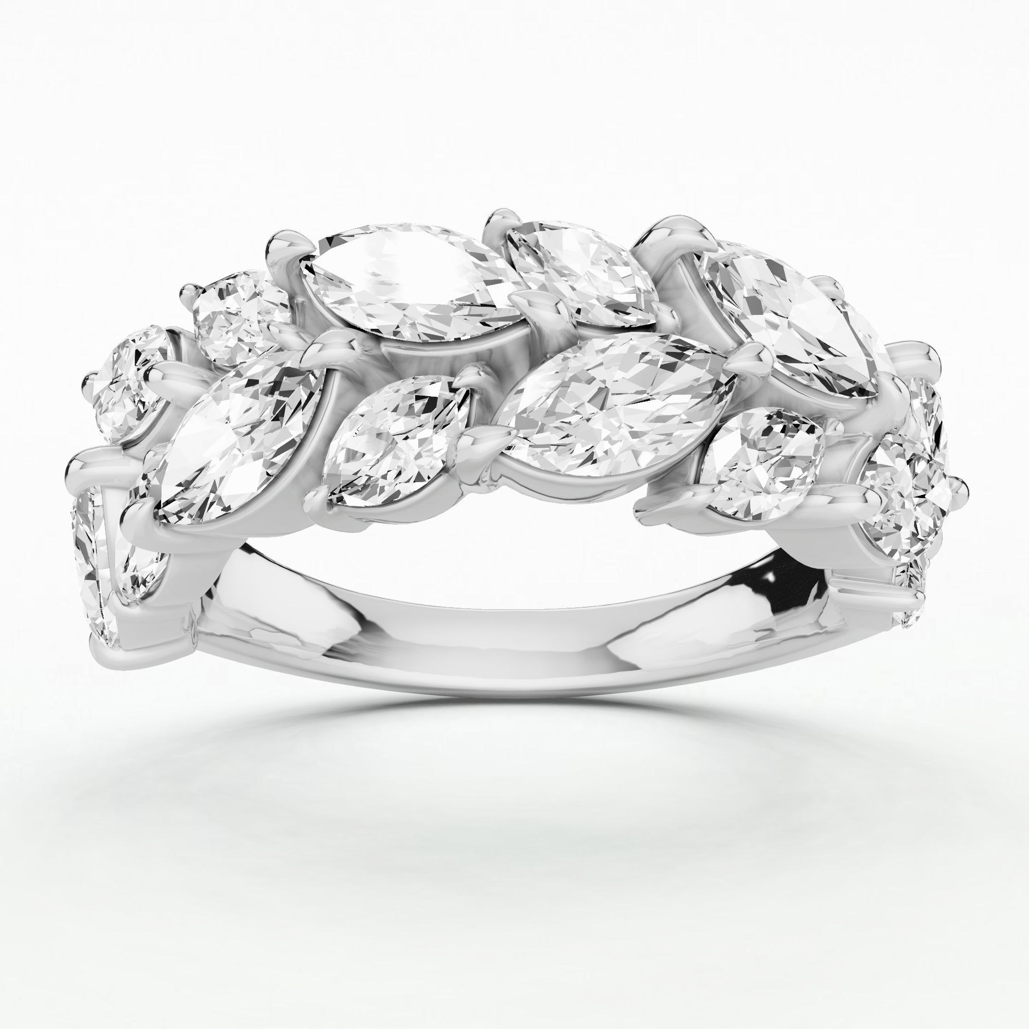 Starlace Stackable Diamond Band - Marquise